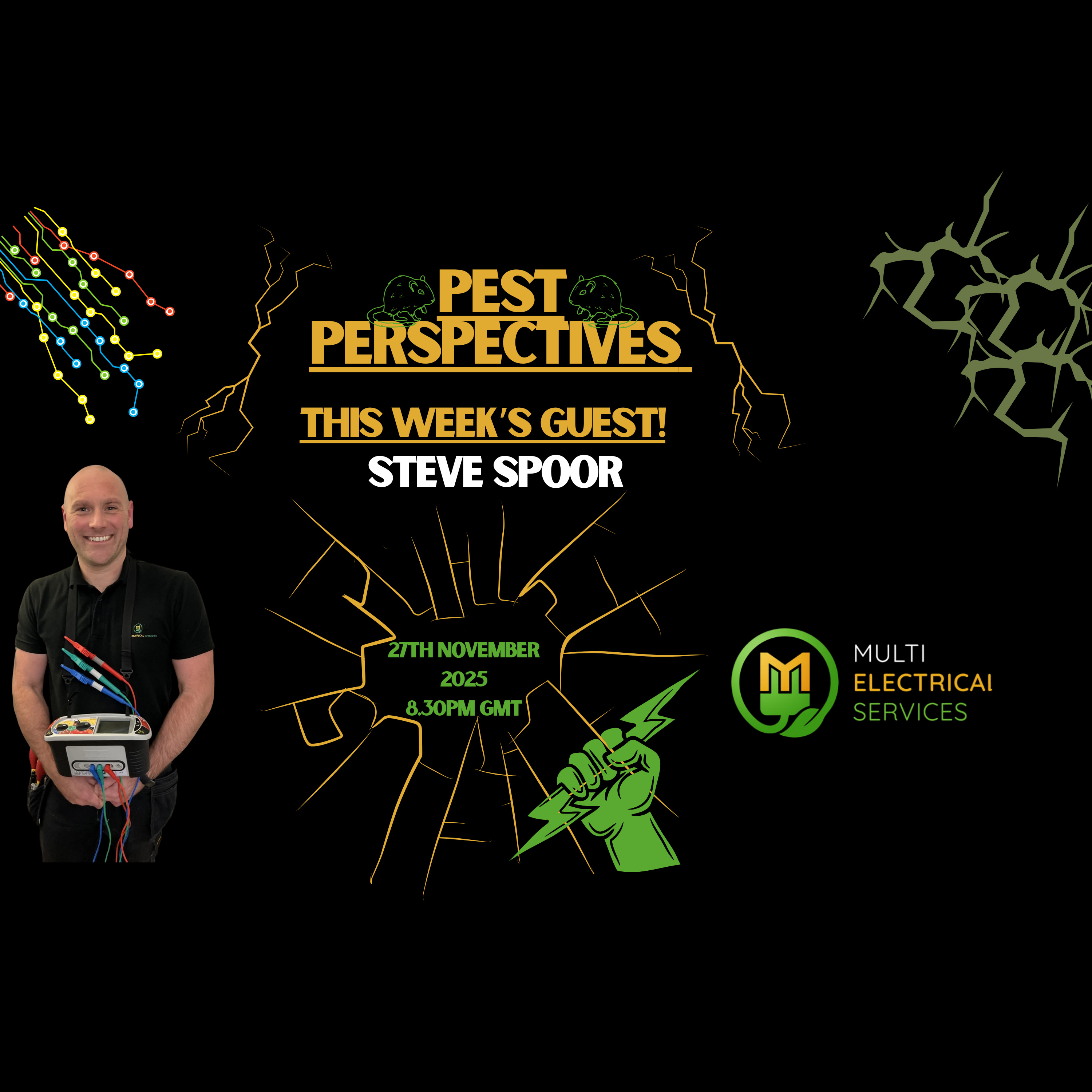 🎙️ Pest Perspectives Podcast EP 43 – Steve Spoor (Multi Electrical) episode artwork