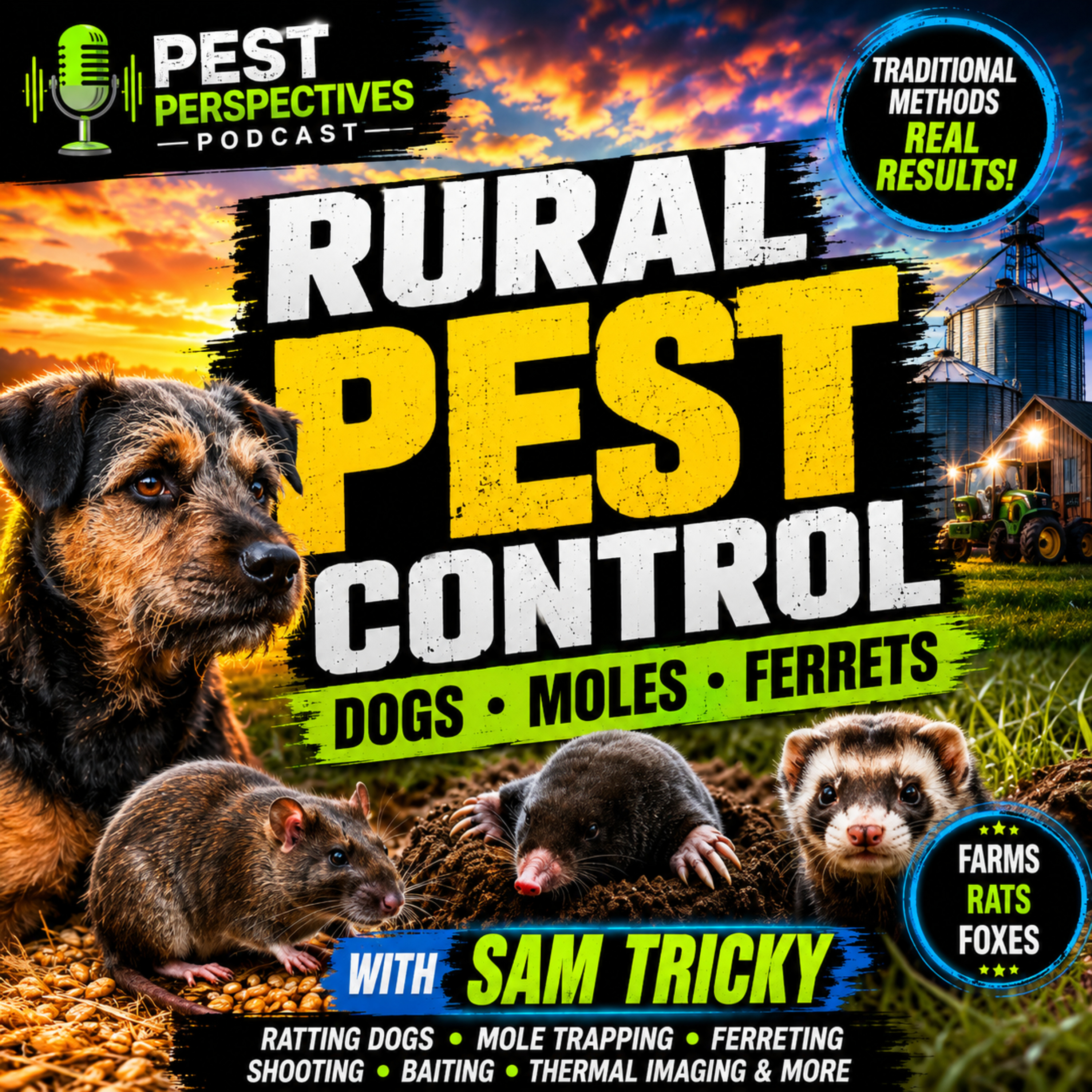 Ratting With Dogs, Mole Trapping and Rural Pest Control With Sam Tricky