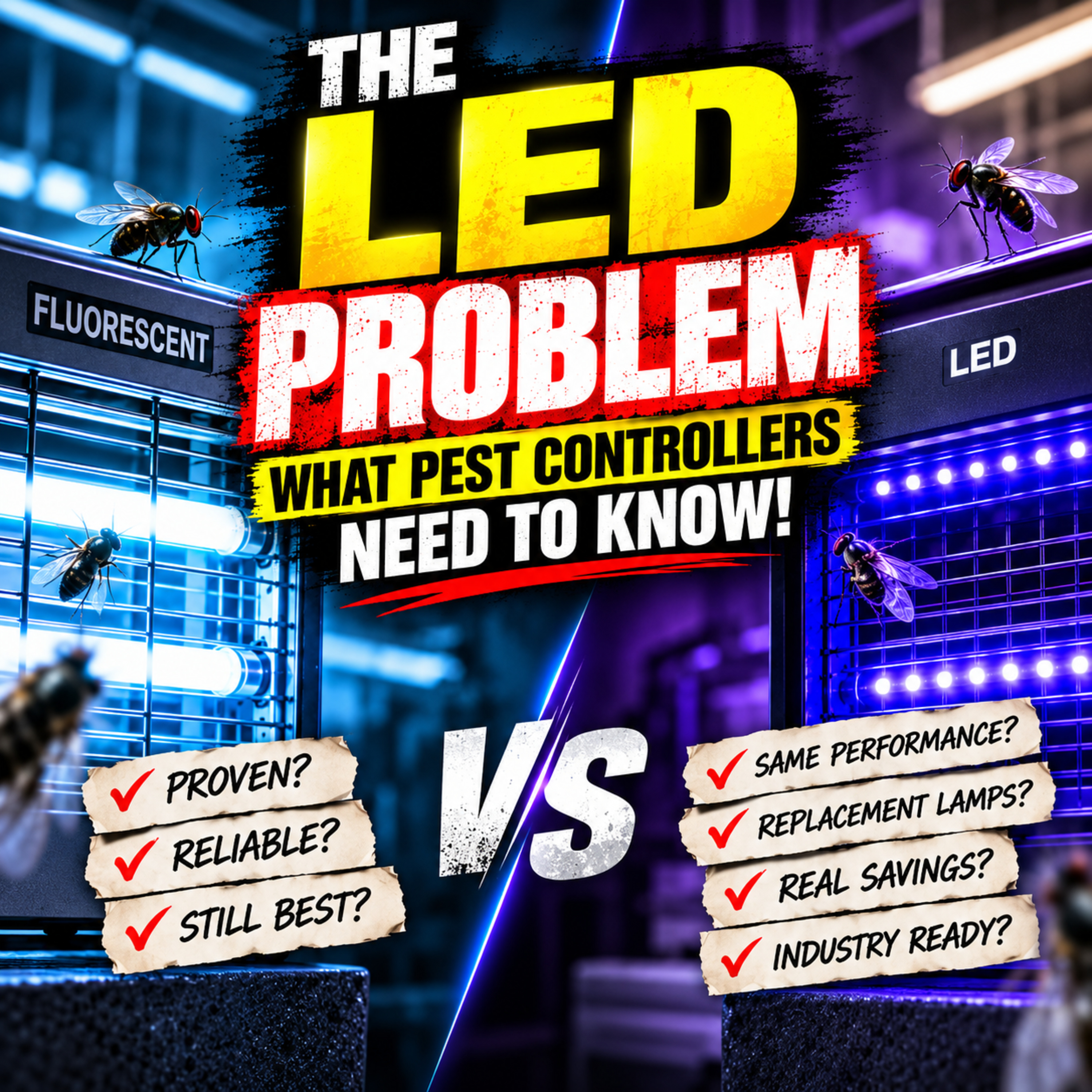 The LED Fly Killer Problem Pest Controllers Need to Know | Tom Holmes