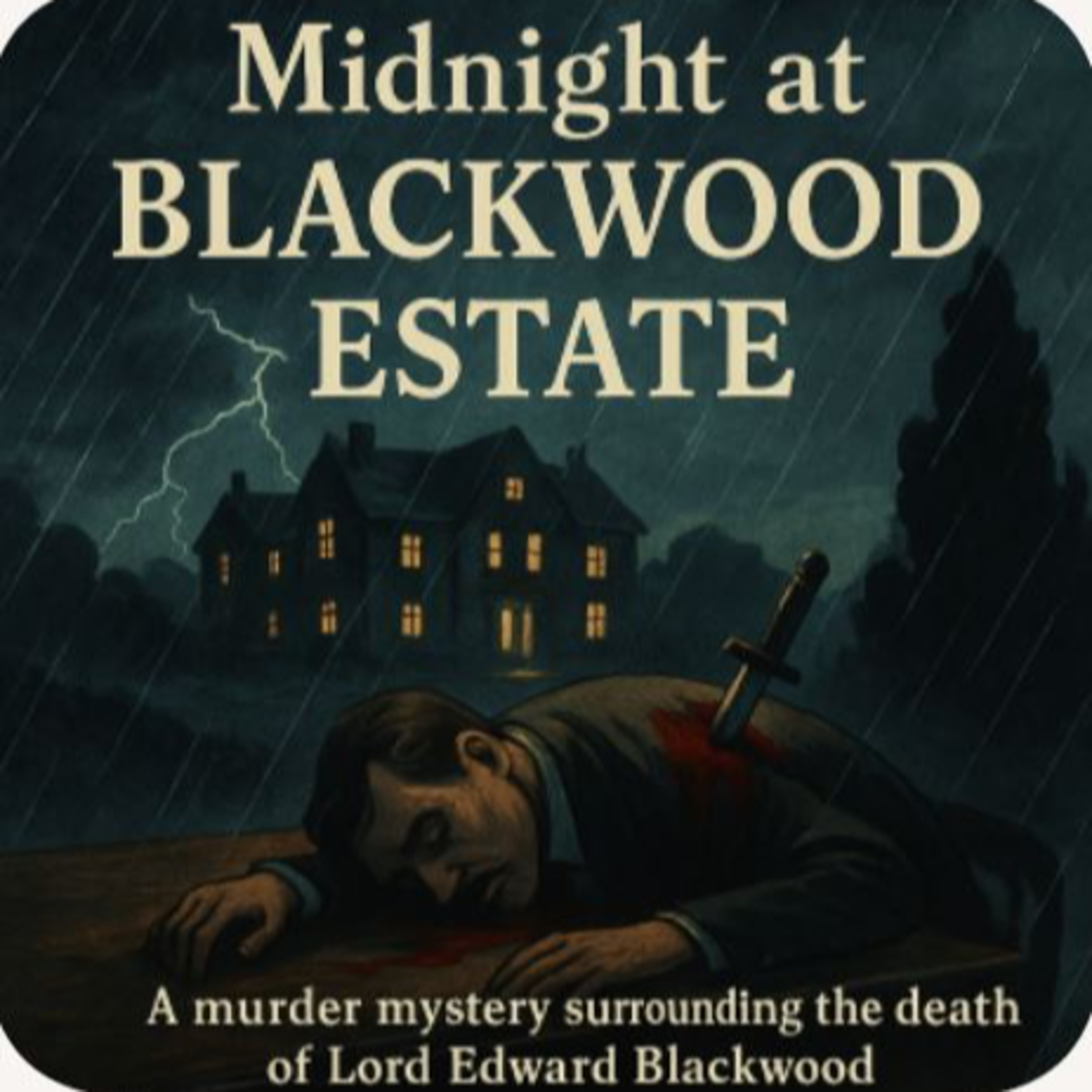 #102 - Midnight Murder Mystery at Blackwood Estate: Guess who did it!