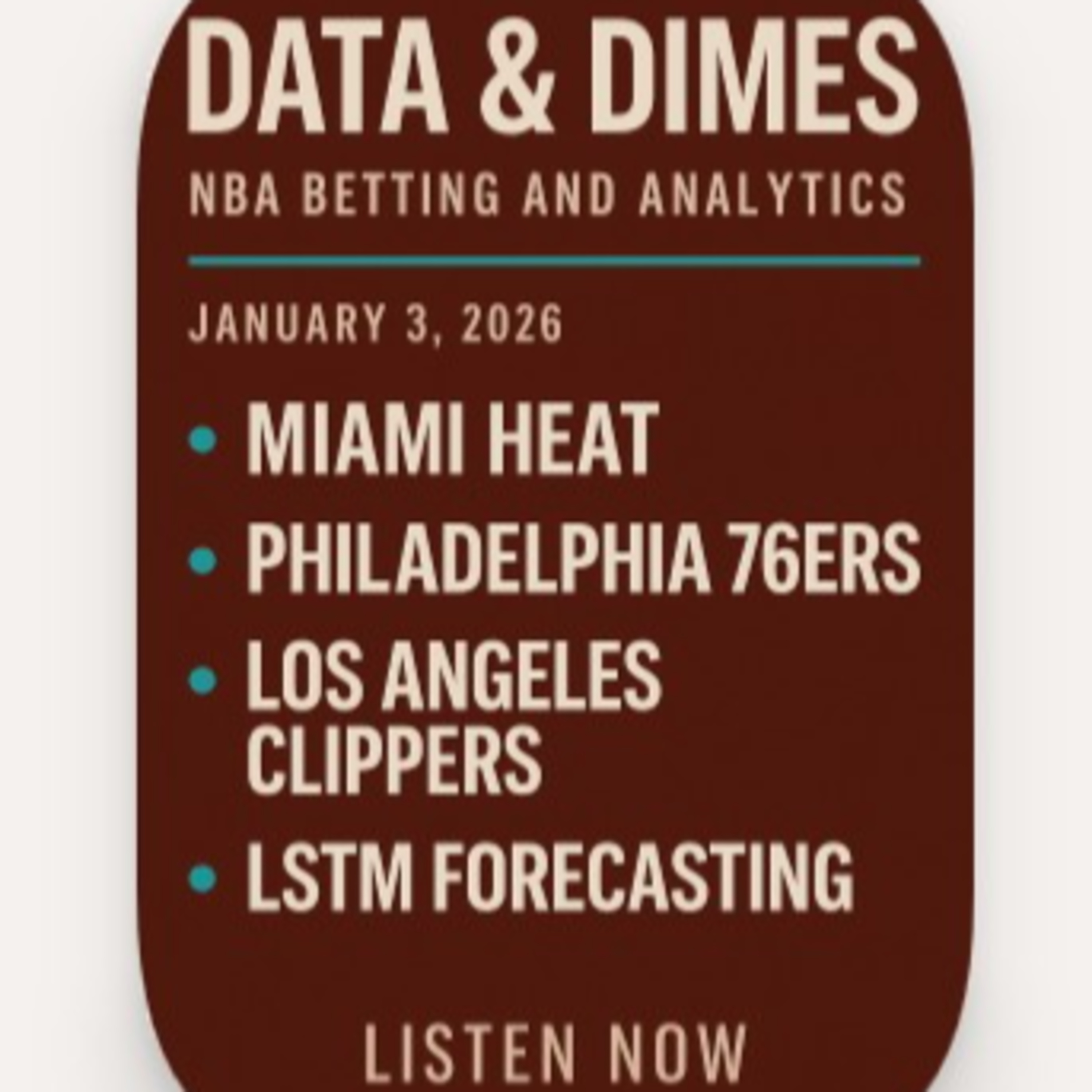 Bonus Ep. - NBA Celtics vs. Clippers / 76ers vs. Knicks Betting and Analytics (Jan 3, 2026)