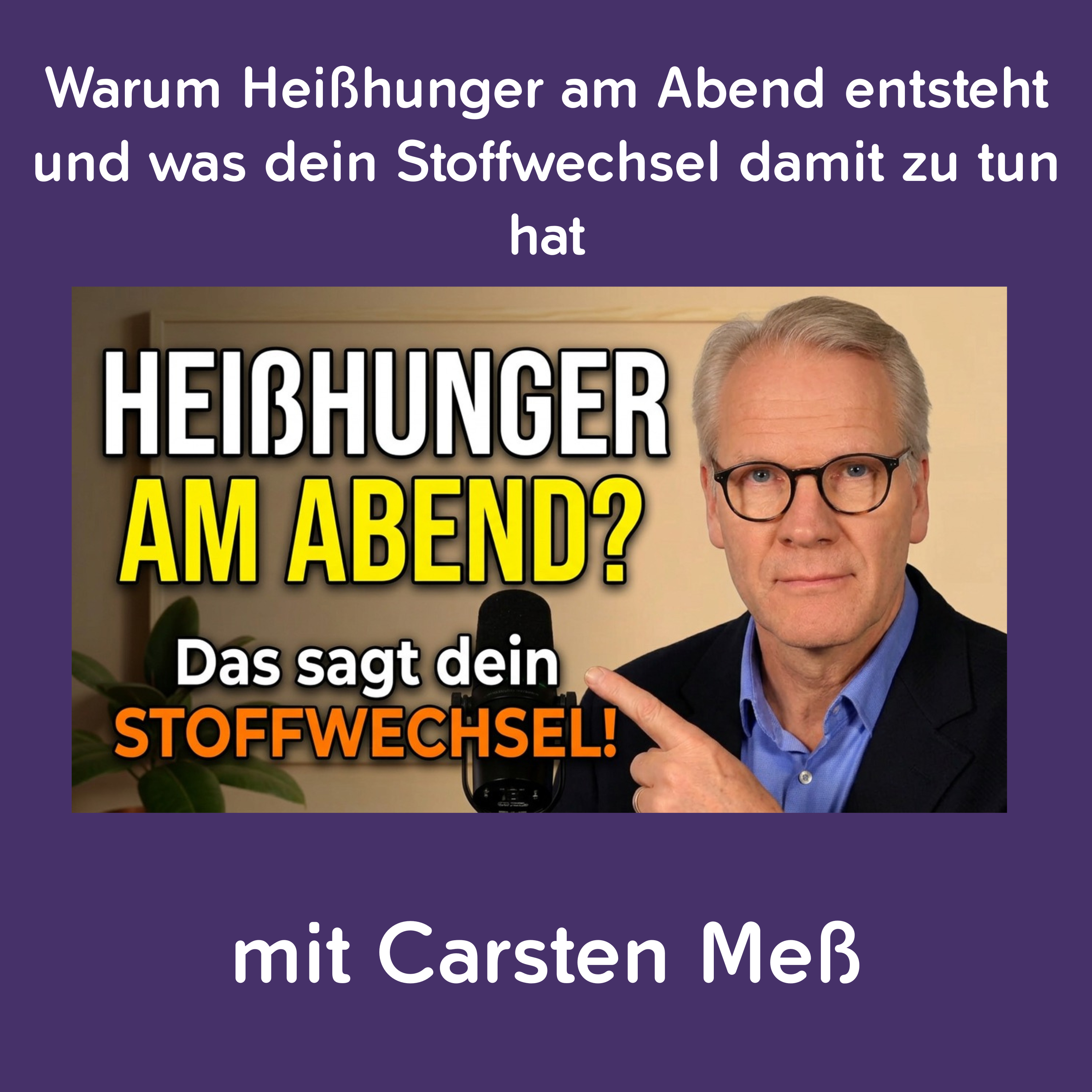 Heißhunger am Abend? Diese 3 Ursachen stecken dahinter – und so stoppst du ihn episode artwork