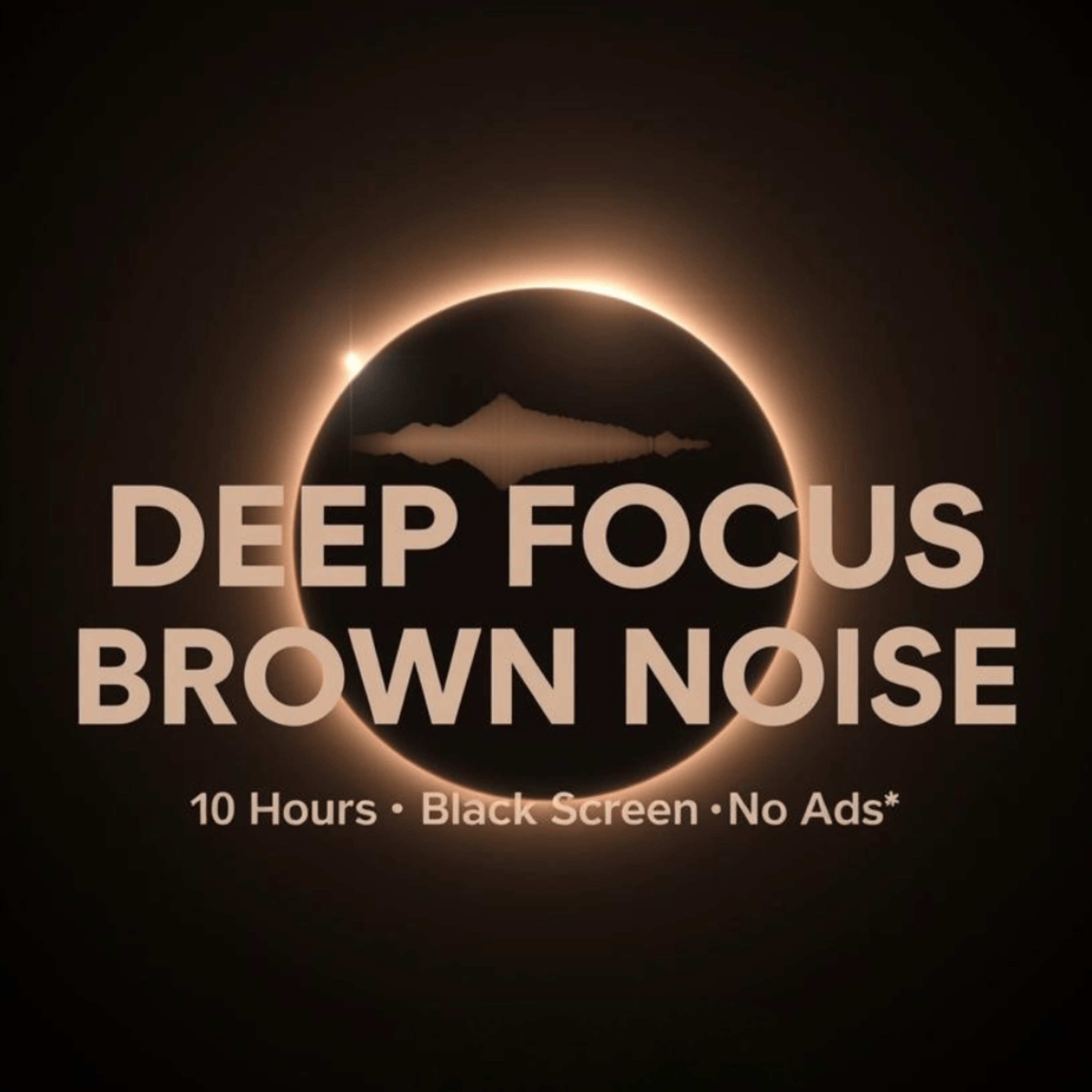 Brown Noise (10 Hours) – Ultra Concentration, Study Energy & ADHD Calm | Black Screen Edition