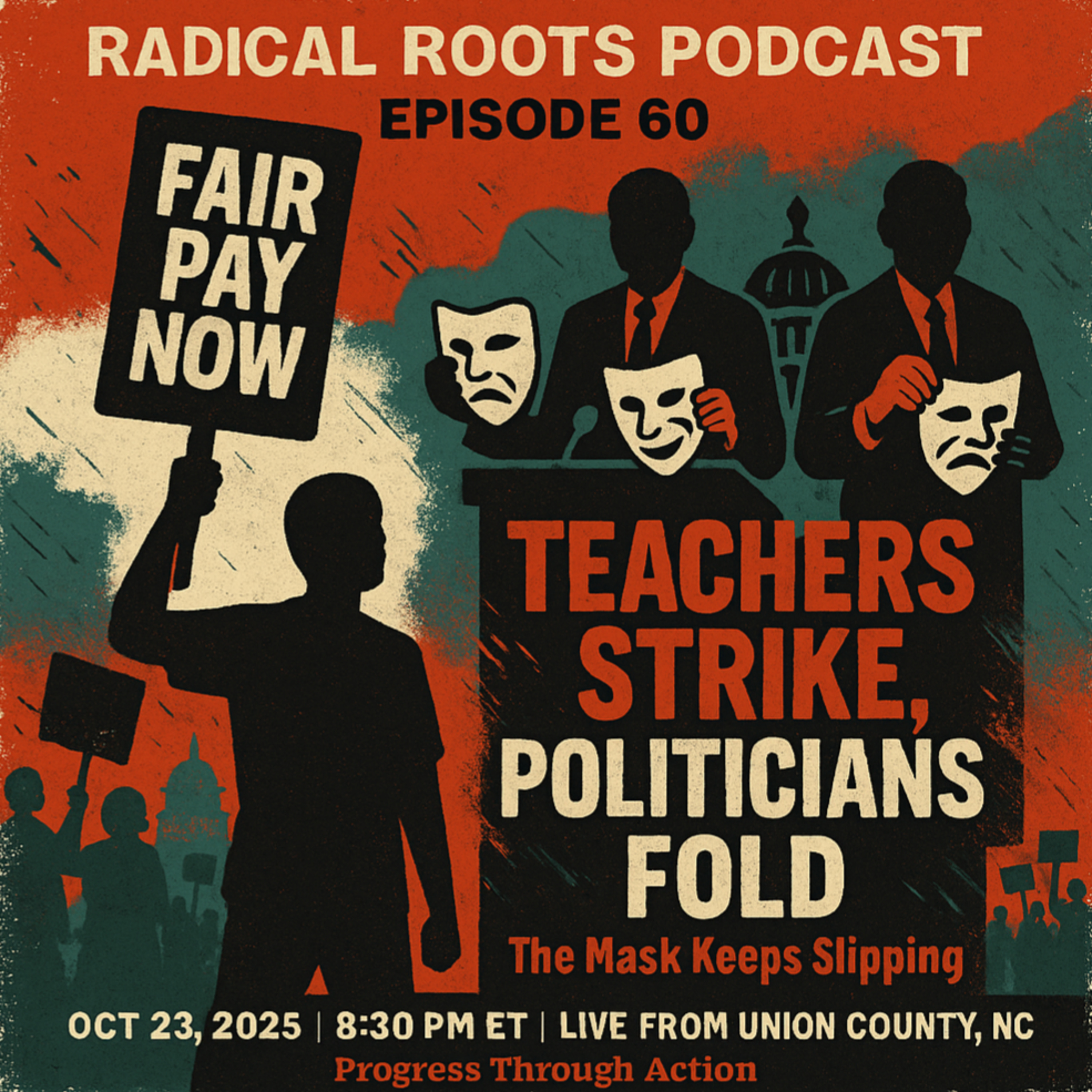 Teachers Strike, Politicians Fold: The Mask Keeps Slipping 🎙️ Radical Roots Podcast – Episode 60 episode artwork