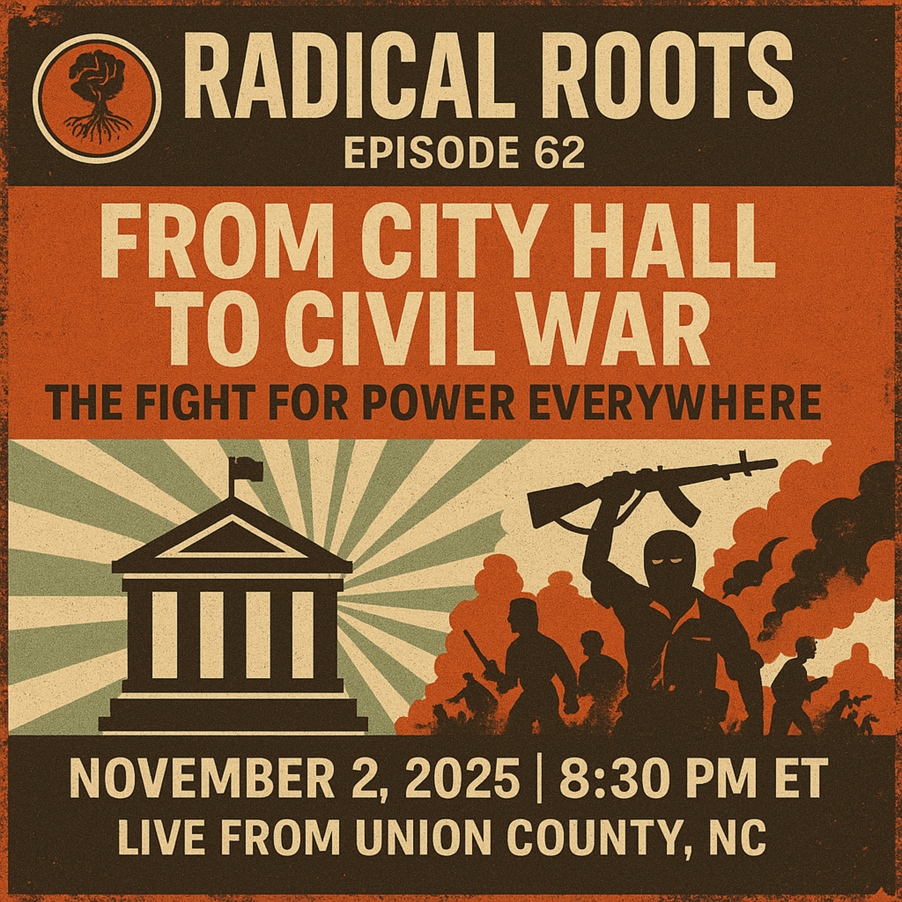 From City Hall to Civil War: The Fight for Power Everywhere 🎙️ Radical Roots Podcast – Episode 62