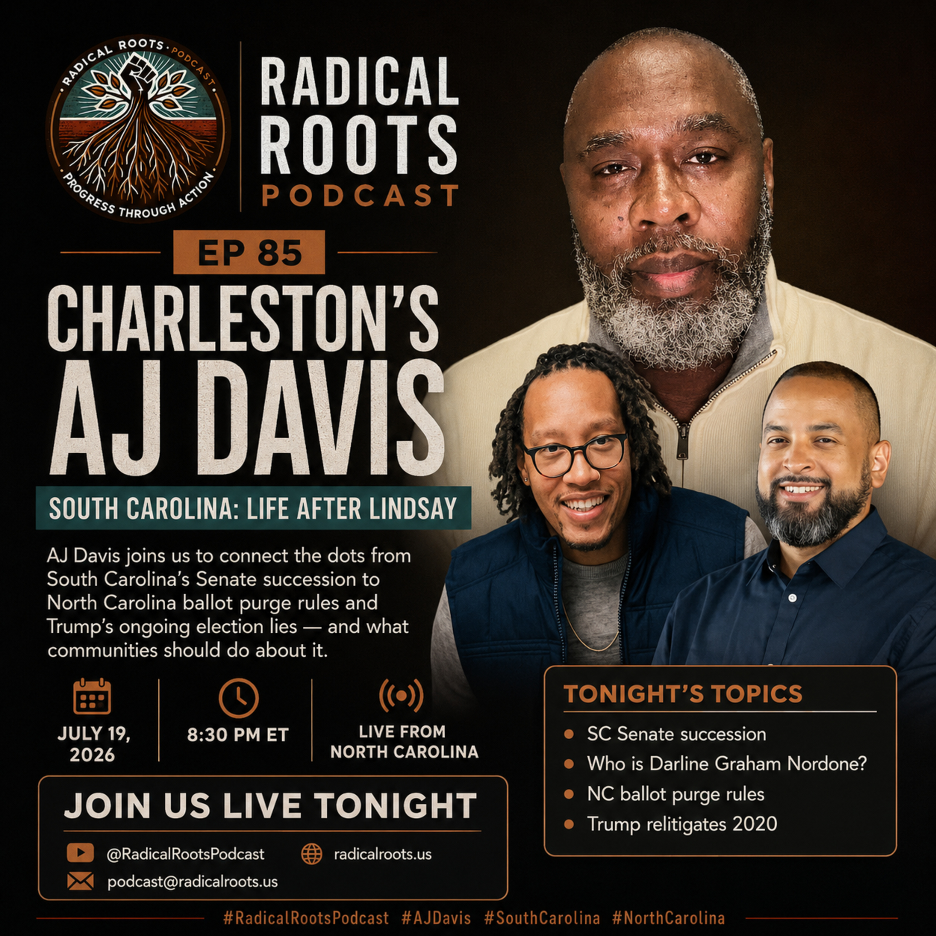 South Carolina: Life after Lindsay w/ Charleston's AJ Davis ️Ep 85 episode artwork