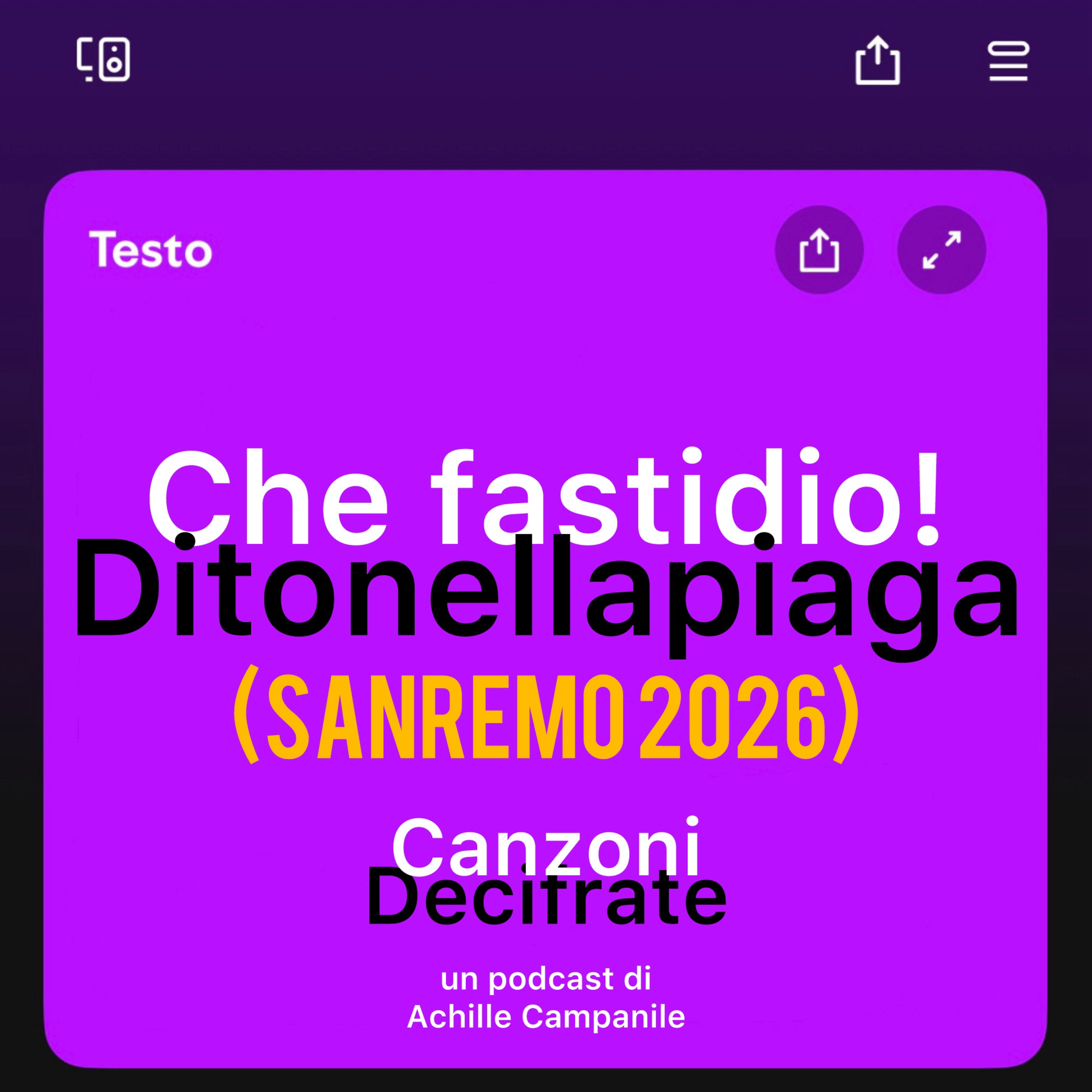 Ep. 15 Che fastidio! - Ditonellapiaga episode artwork