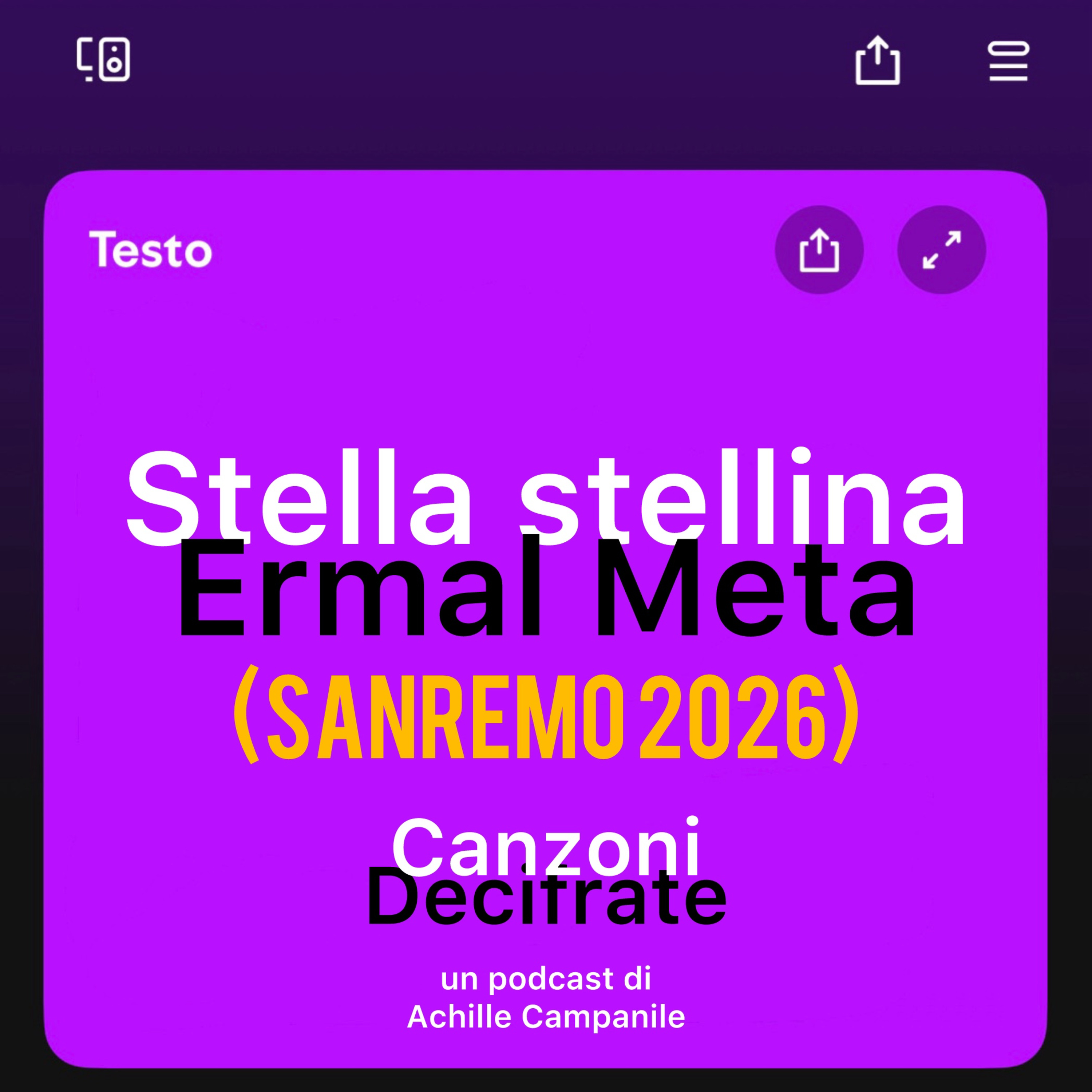 Ep. 17 Stella stellina - Ermal Meta episode artwork