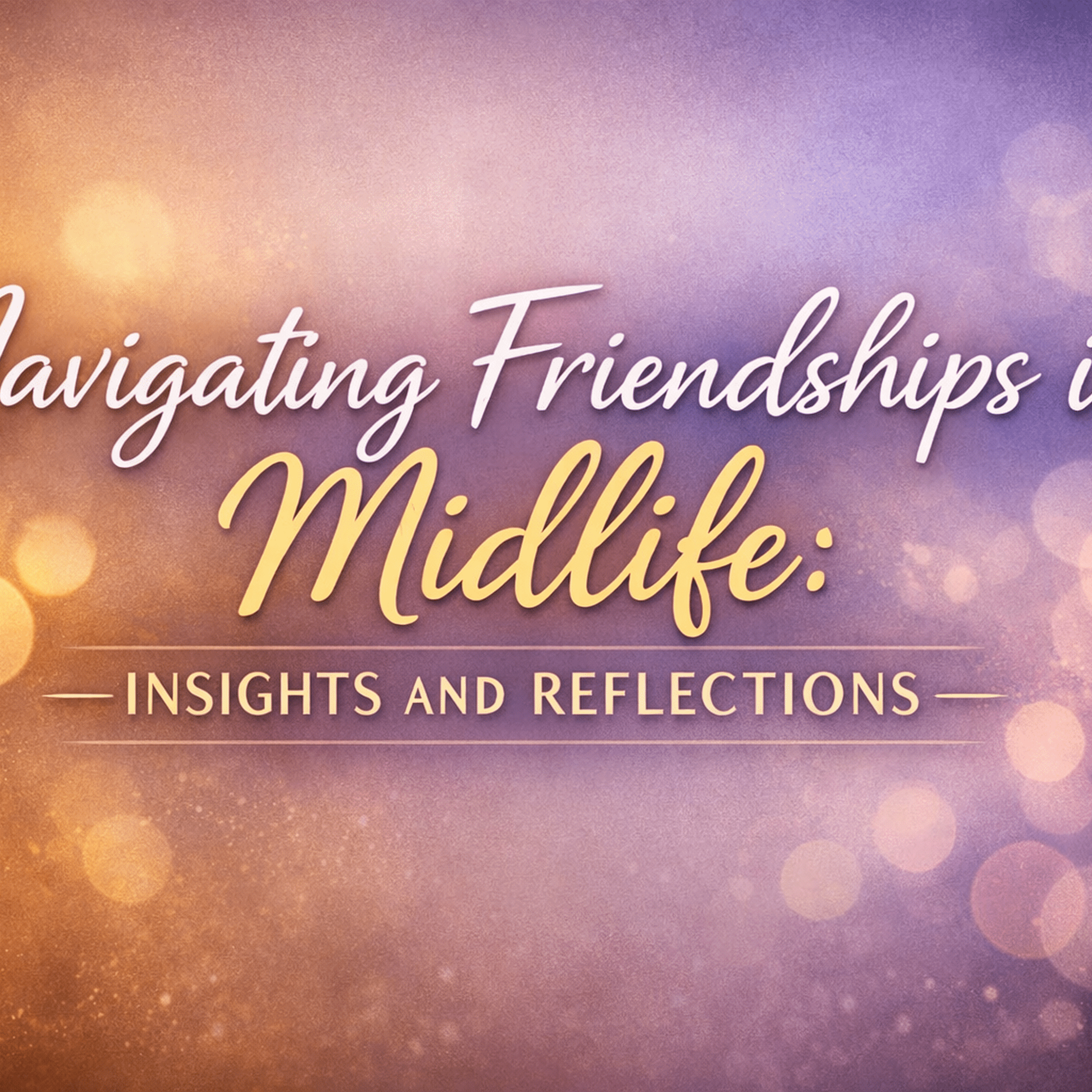 Navigating Friendships in Midlife: Insights and Reflections episode artwork