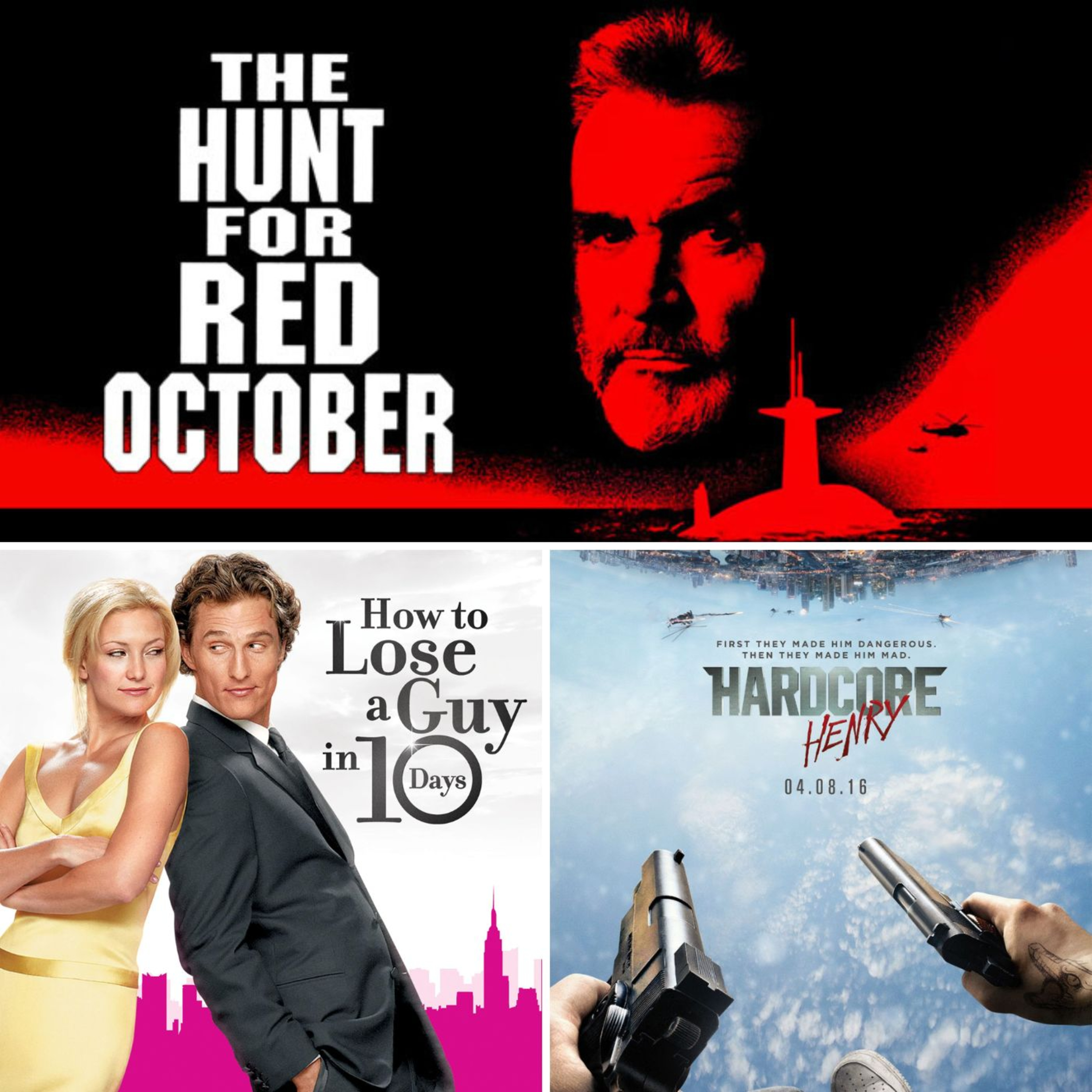 S03E47 - Jagd auf roter Oktober, Wie werde ich ihn los in 10 Tagen, Hardcore Henry episode artwork