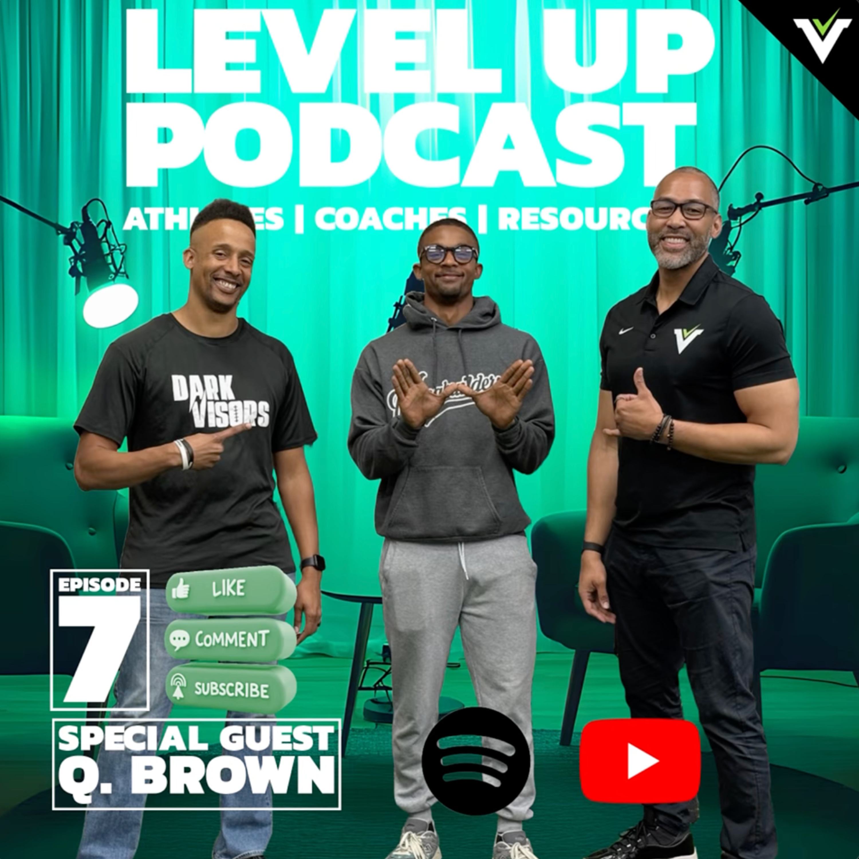 LEVEL UP Podcast - Ep 7: Q. Brown on Building Athletes, Character & Navigating Sports Parenting 🏈 episode artwork