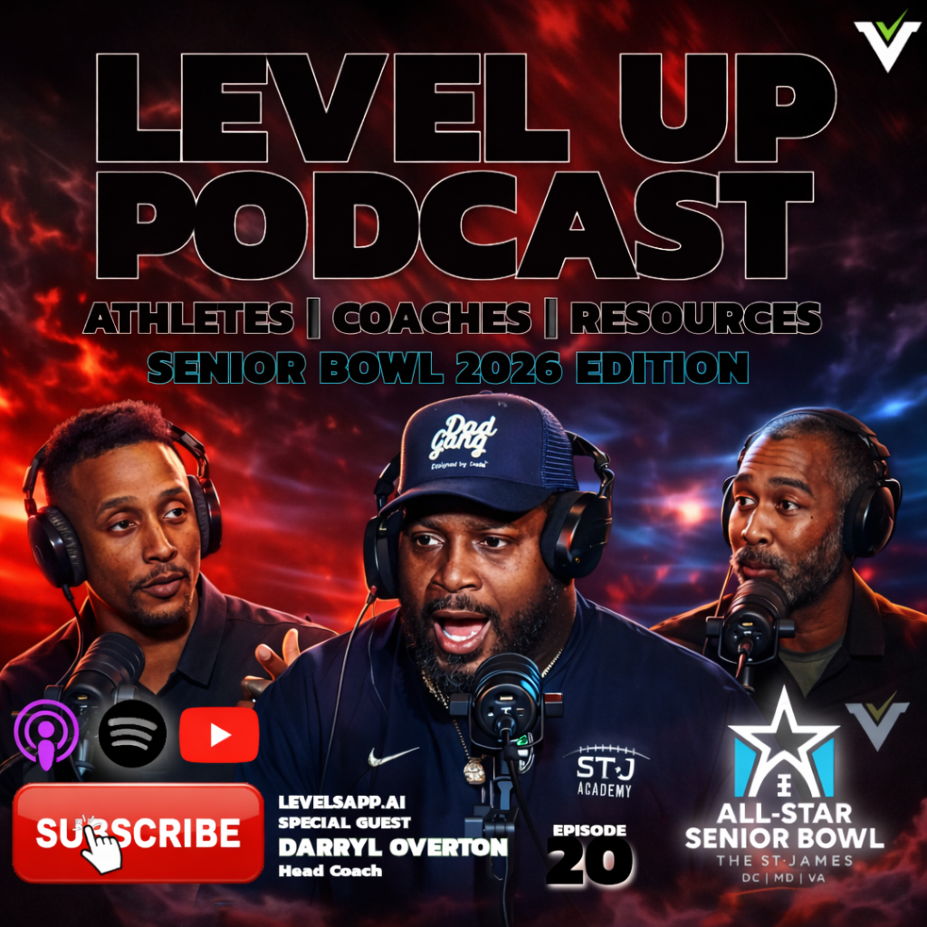 LEVEL UP Podcast Ep. 20 | Senior Bowl Edition: Darryl Overton on DMV Football & Opportunity