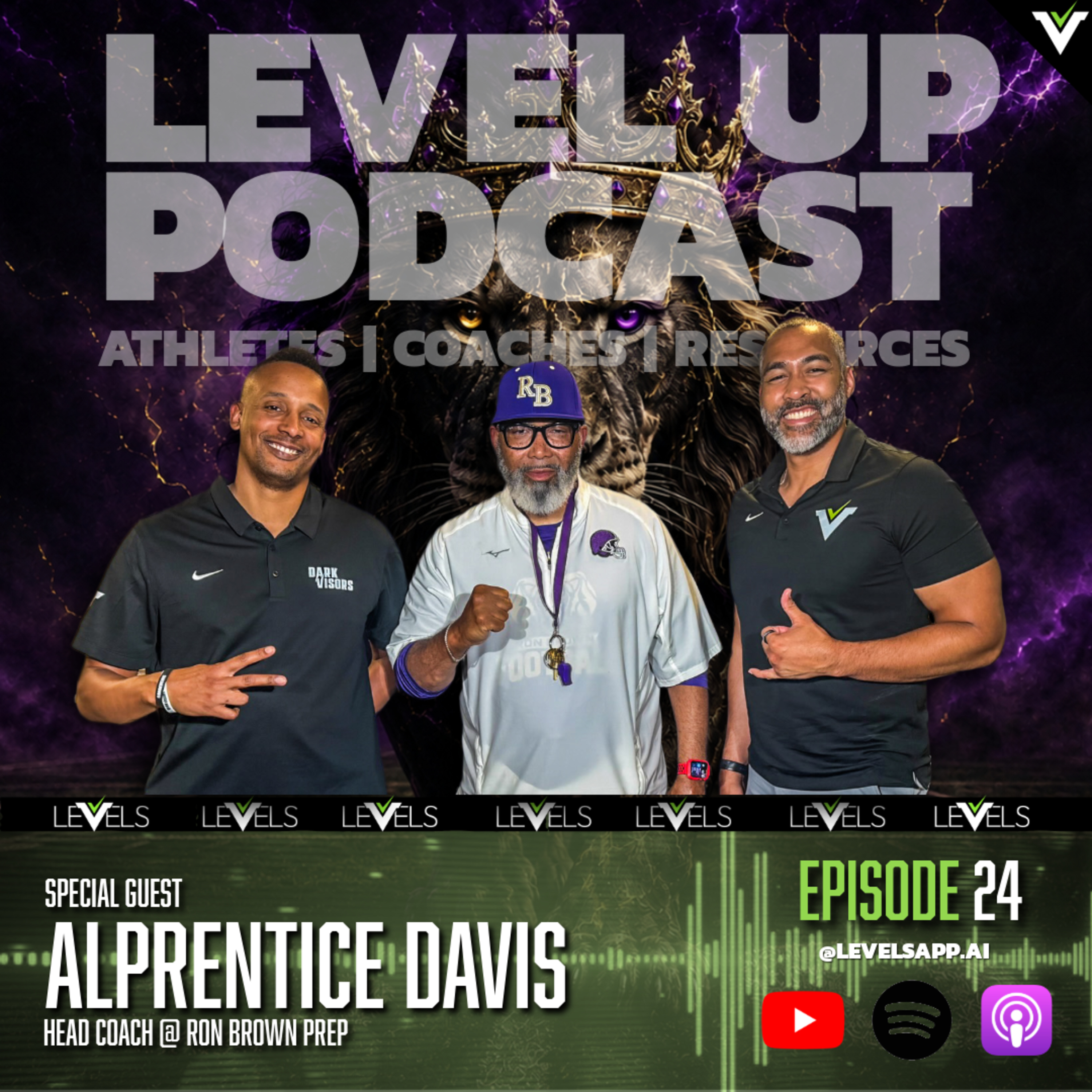 LEVEL UP Podcast Ep. 24 | Ron Brown HC Alprentice Davis on Building Winning Programs & Culture episode artwork