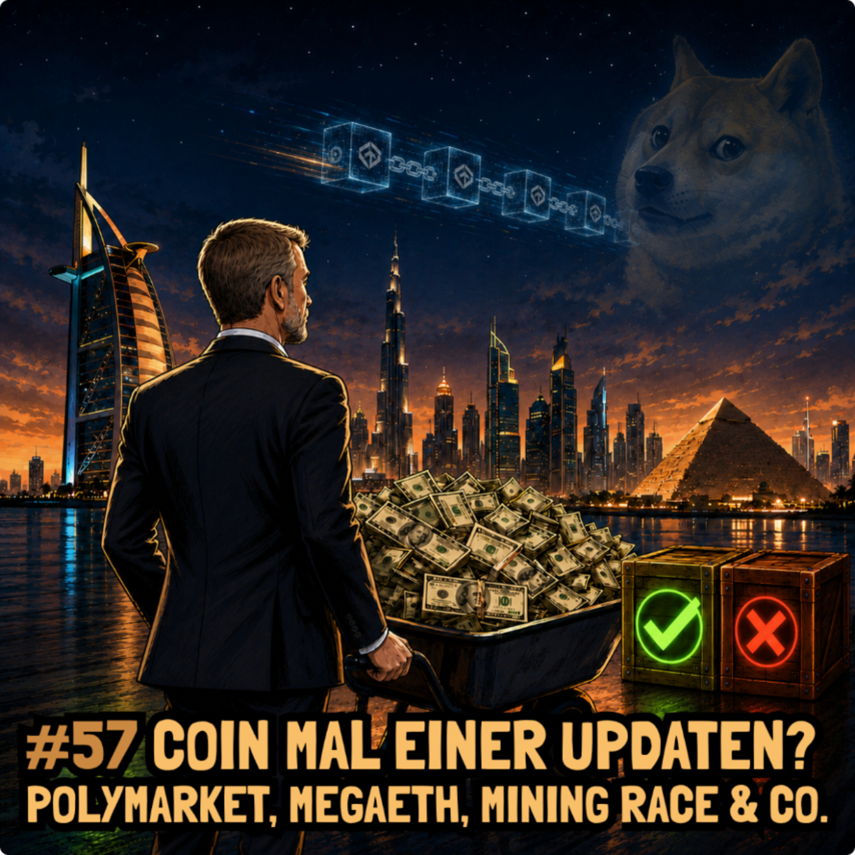 #57 Coin mal einer updaten? Polymarket, MegaETH, Mining Race & Co. episode artwork
