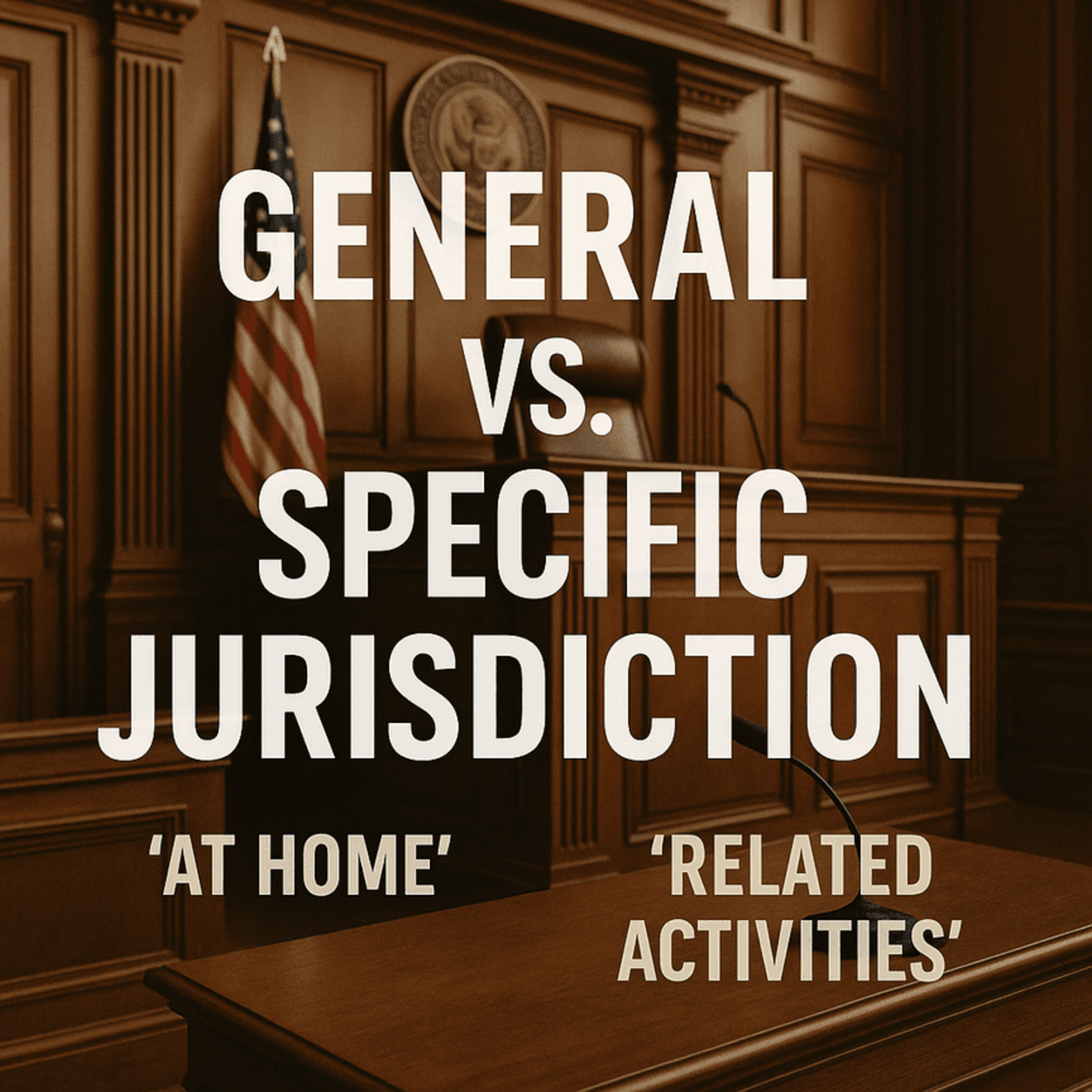 Civil Procedure Lecture Forty-Two – Personal Jurisdiction: The Minimum Contacts Test