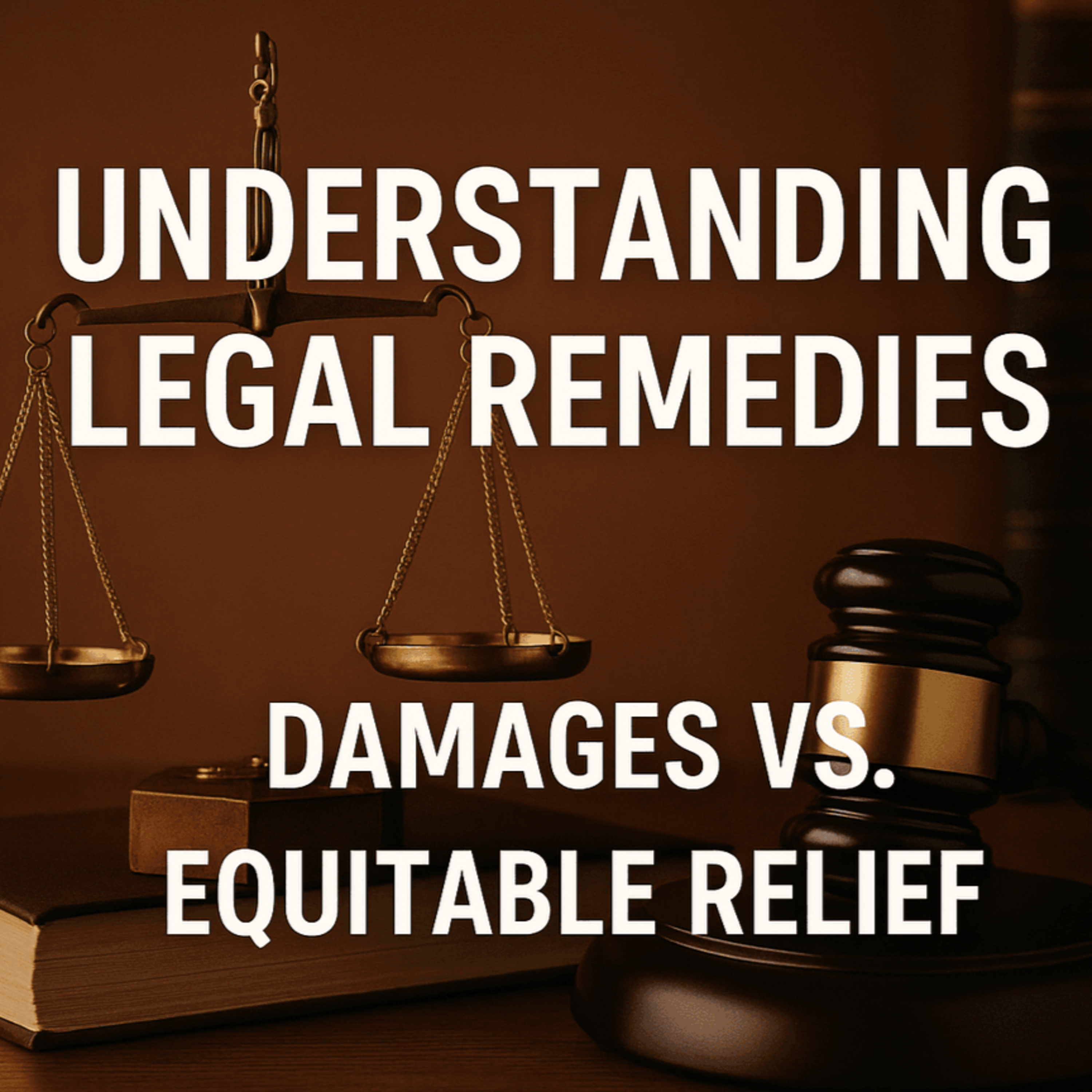 Fundamental Doctrines - Lecture Fifty-Nine - Remedies: Legal Damages Versus Equitable Relief