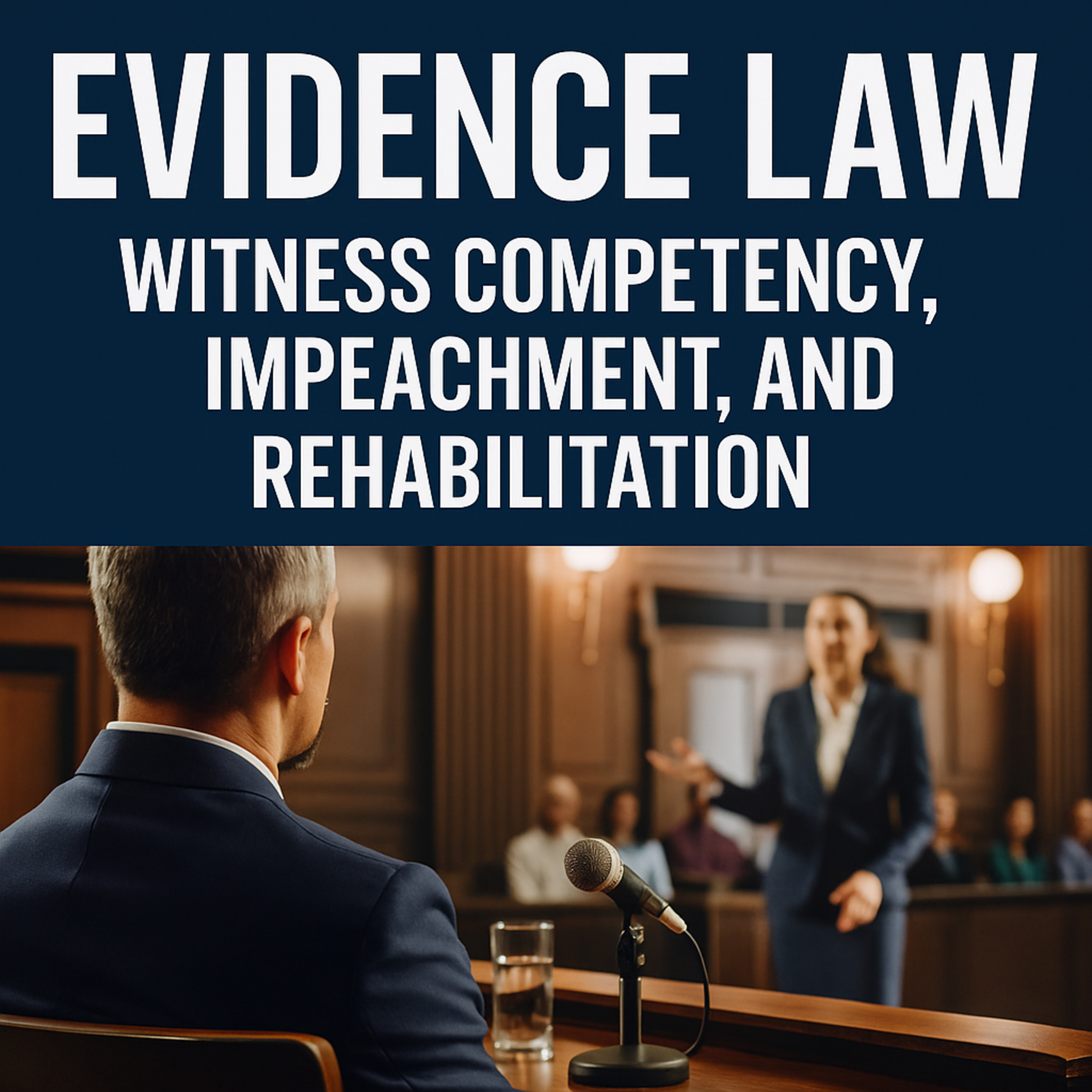 Evidence Law (Part 4 of 7): Witness Competency, Impeachment, and Rehabilitation