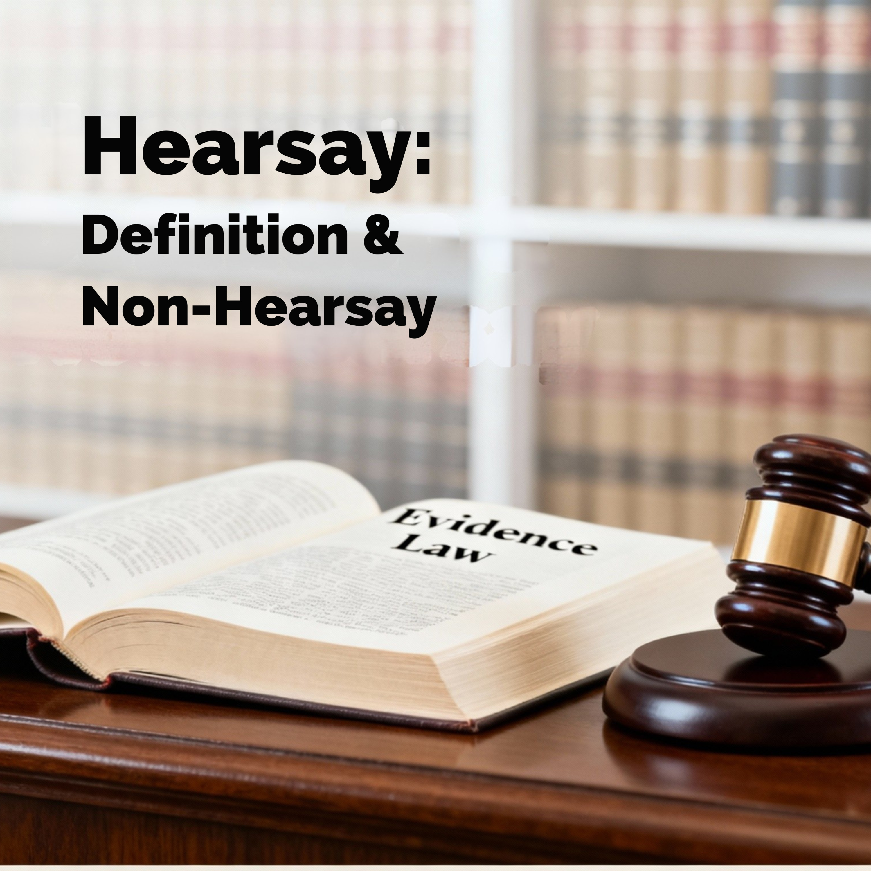 Evidence Law (Part 5 of 7): Hearsay – Definition and Non-Hearsay