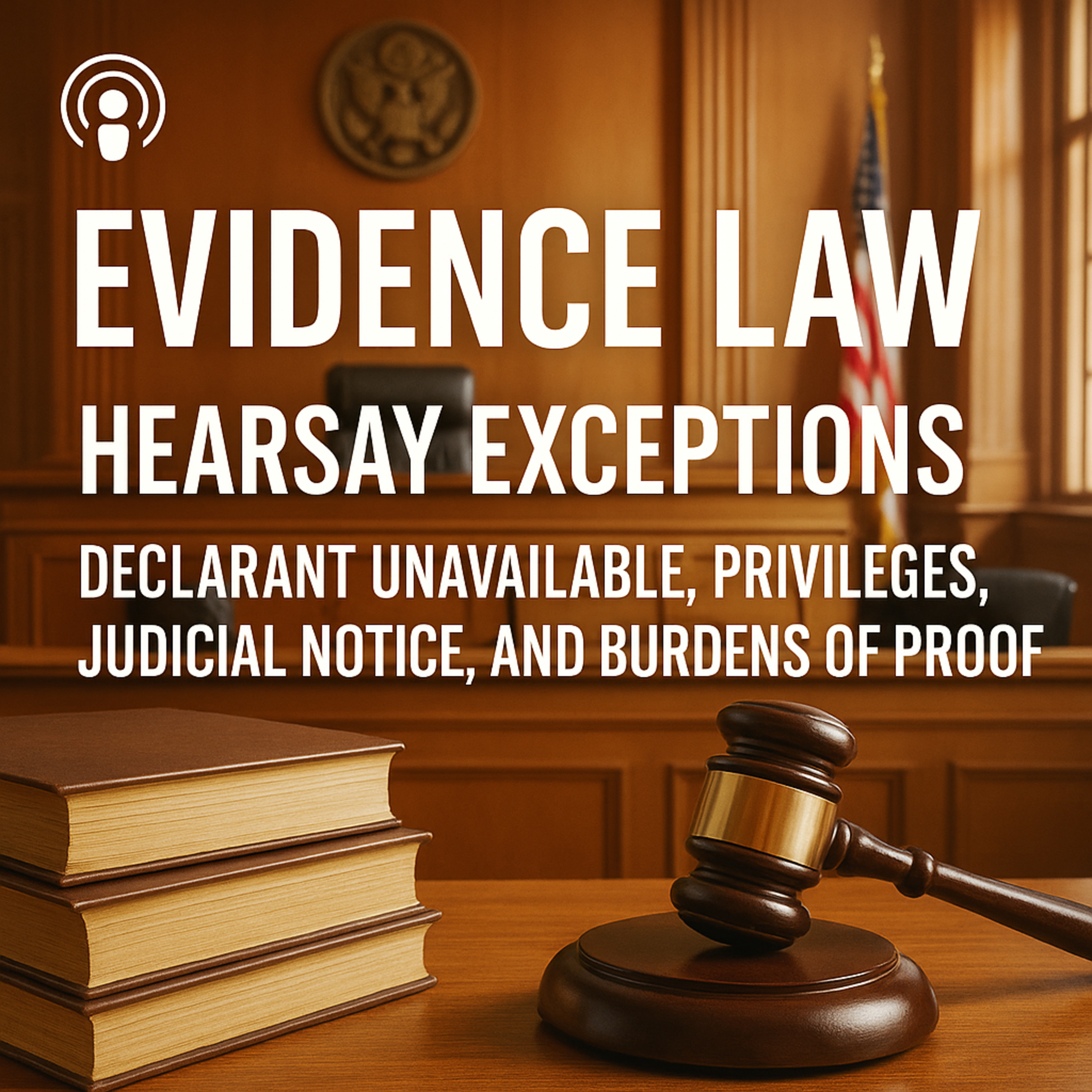 Evidence Law (Part 7 of 7): Hearsay Exceptions – Declarant Unavailable, Privileges, Judicial Notice, and Burdens of Proof