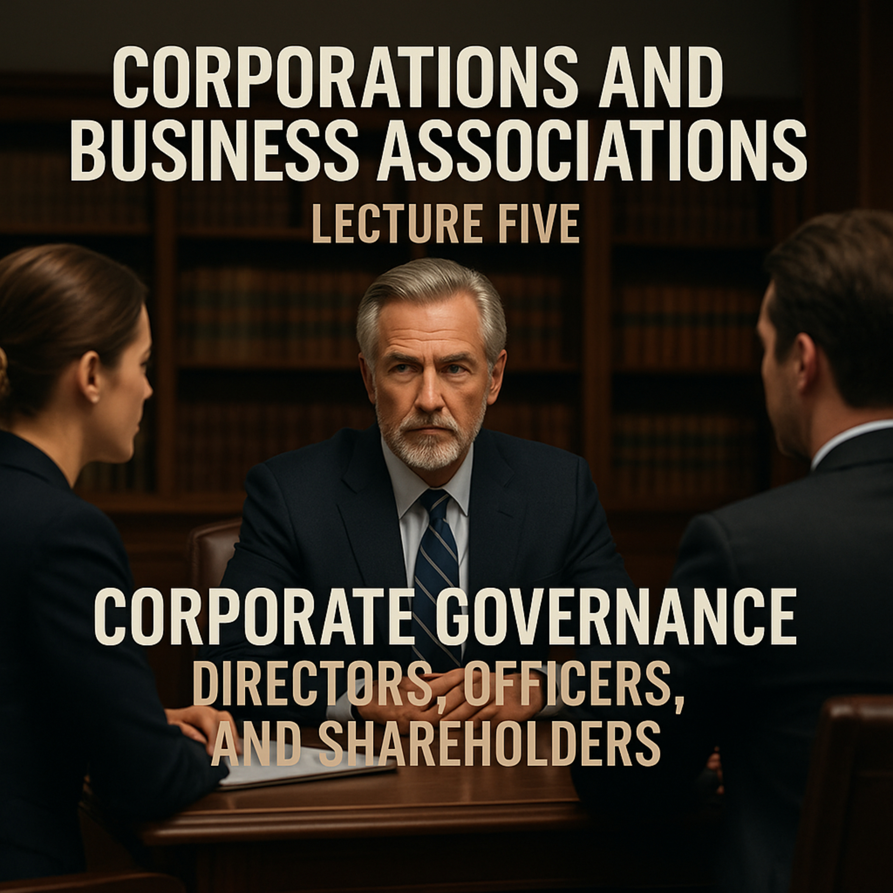 Corporations and Business Associations Lecture Five: Corporate Governance — Directors, Officers, and Shareholders