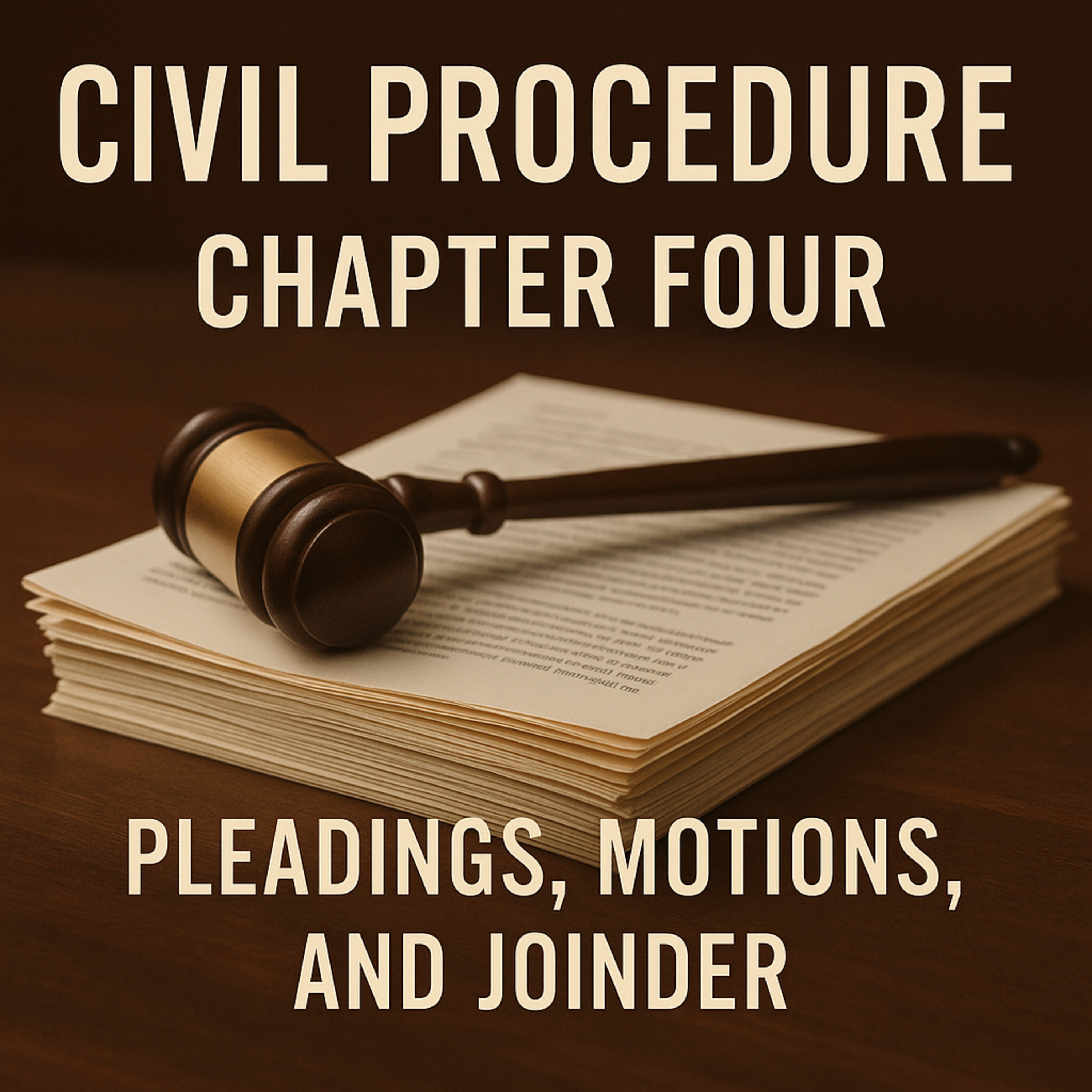 Civil Procedure Chapter Four — Pleadings, Motions, and Joinder