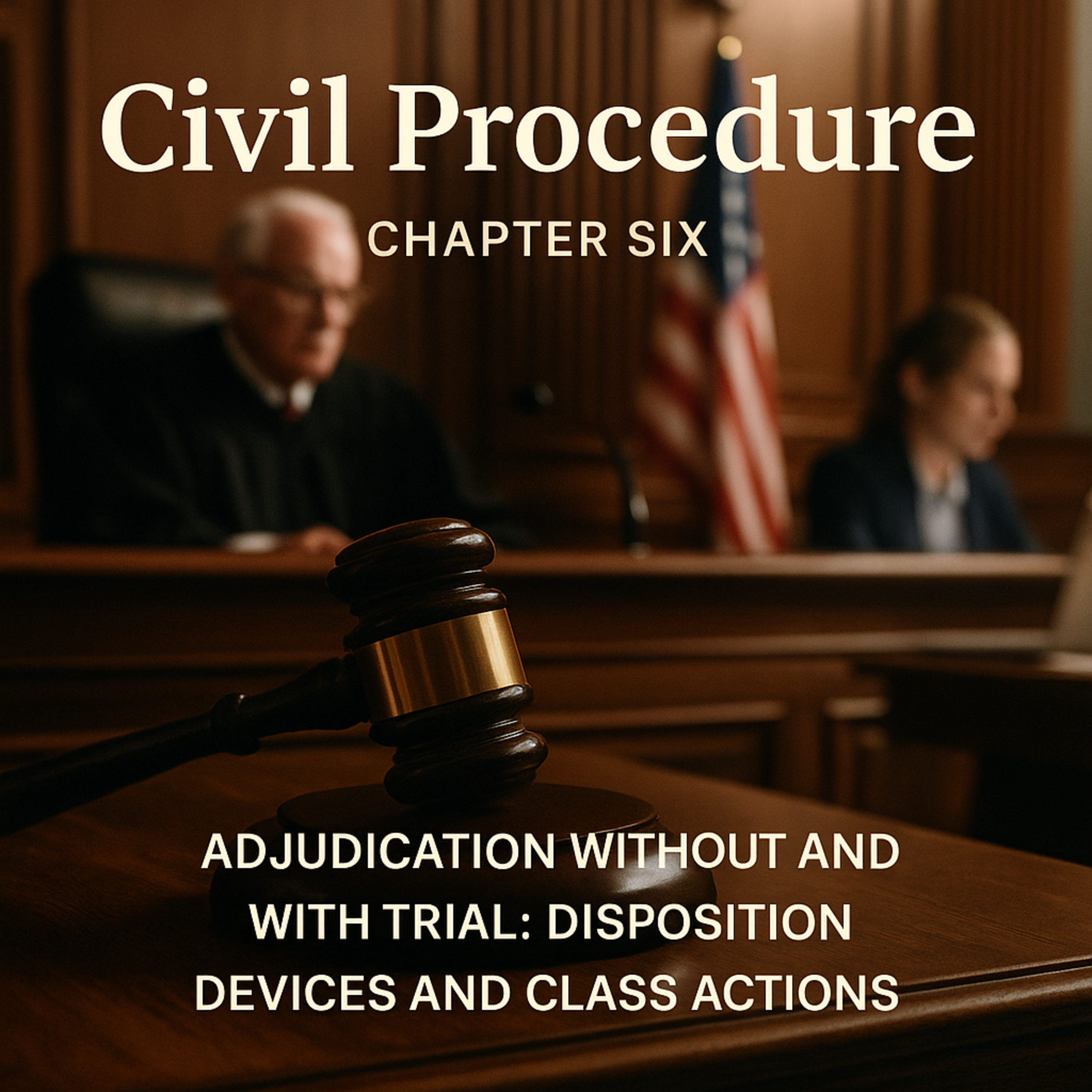 Civil Procedure Chapter Six — Adjudication Without and With Trial: Disposition Devices and Class Actions