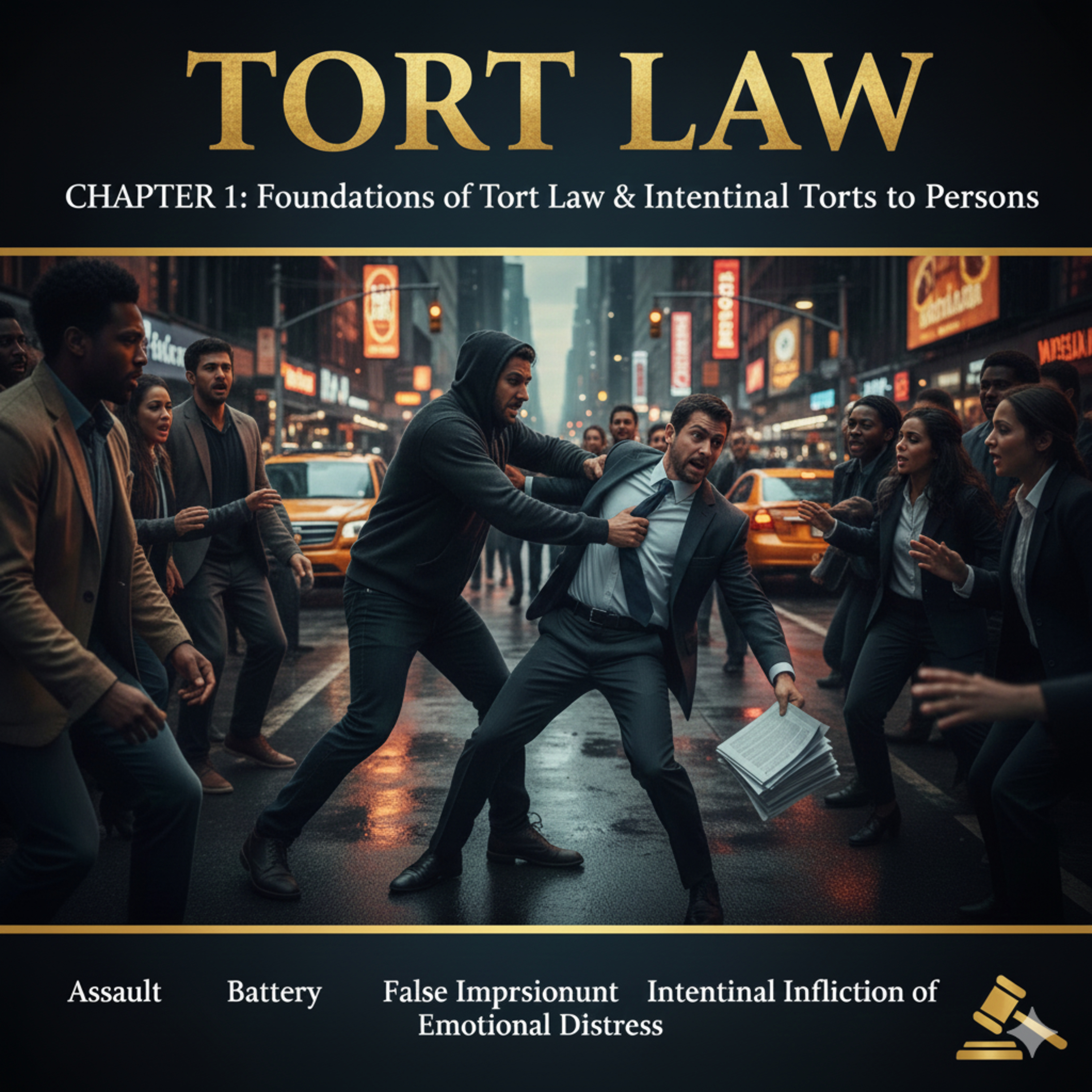 Tort Law Chapter 1: Foundations of Tort Law & Intentional Torts to Persons