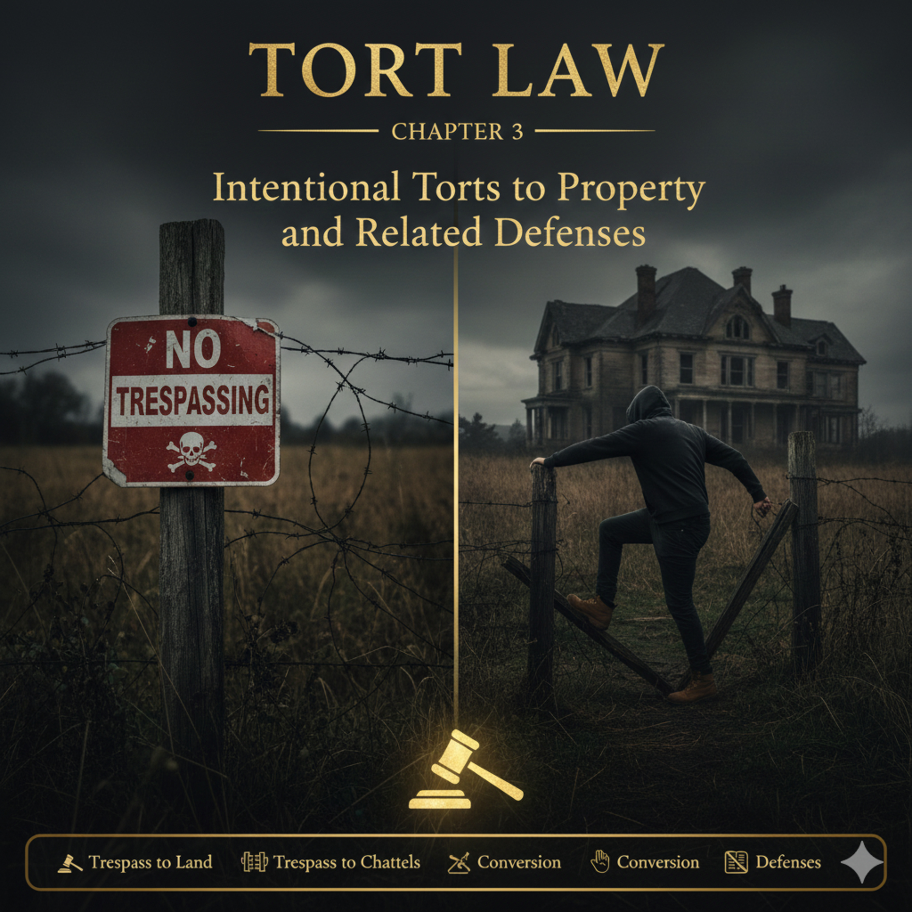 Tort Law Chapter 3: Intentional Torts to Property and Related Defenses