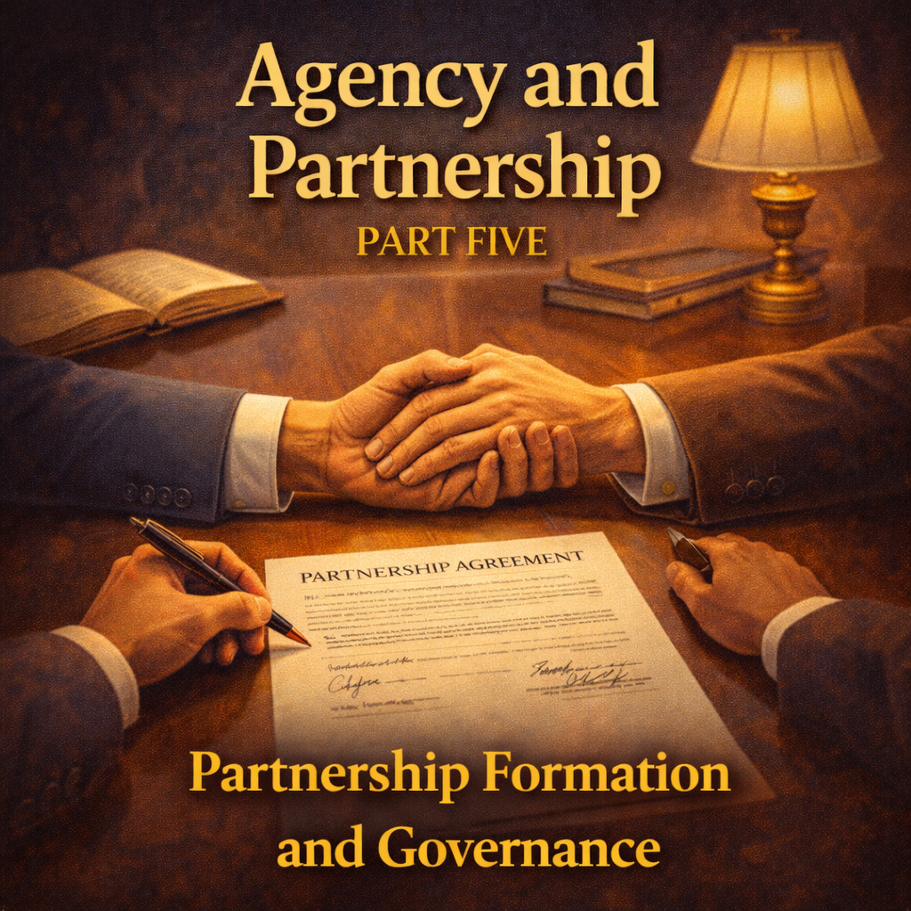 Agency and Partnership Part Five: Partnership Formation and Governance