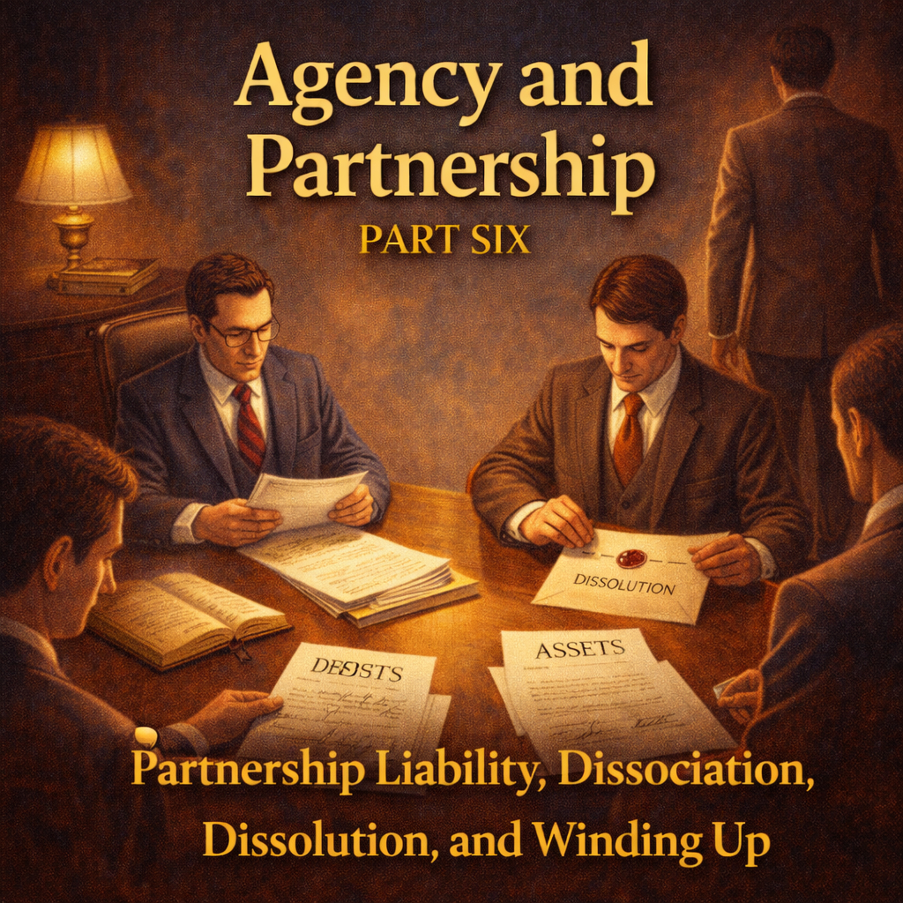 Agency and Partnership Part Six: Partnership Liability, Dissociation, Dissolution, and Winding Up