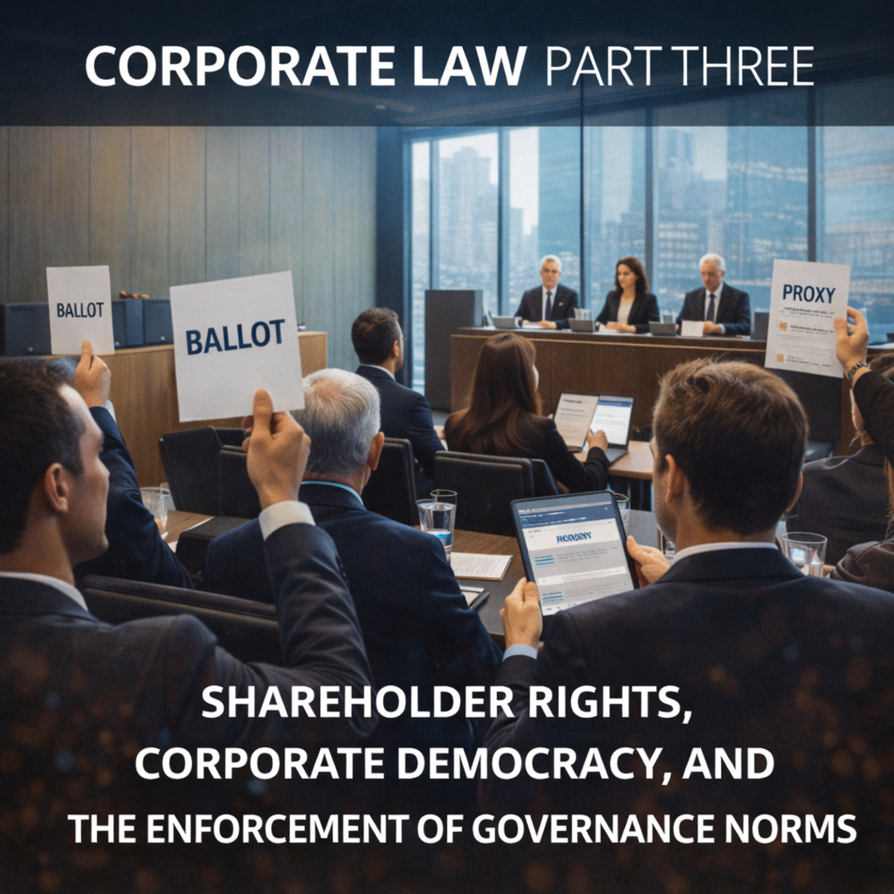 Corporations and Business Associations Part Three: Shareholder Rights, Corporate Democracy, and the Enforcement of Governance Norms