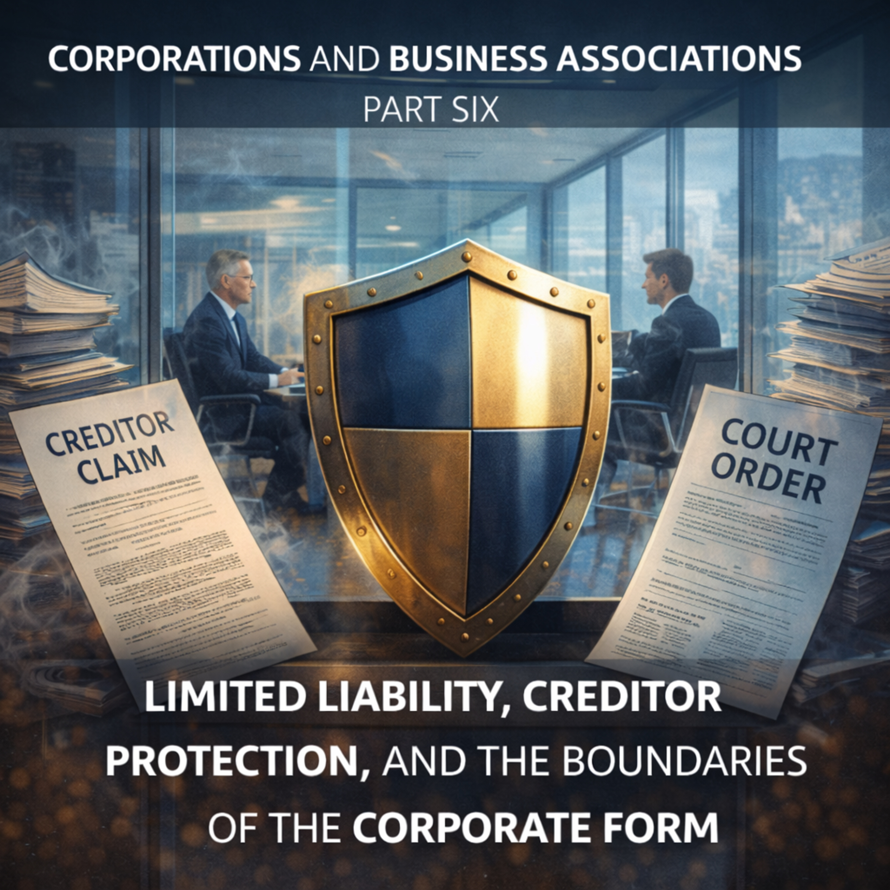 Corporations and Business Associations Part Six: Limited Liability, Creditor Protection, and the Boundaries of the Corporate Form