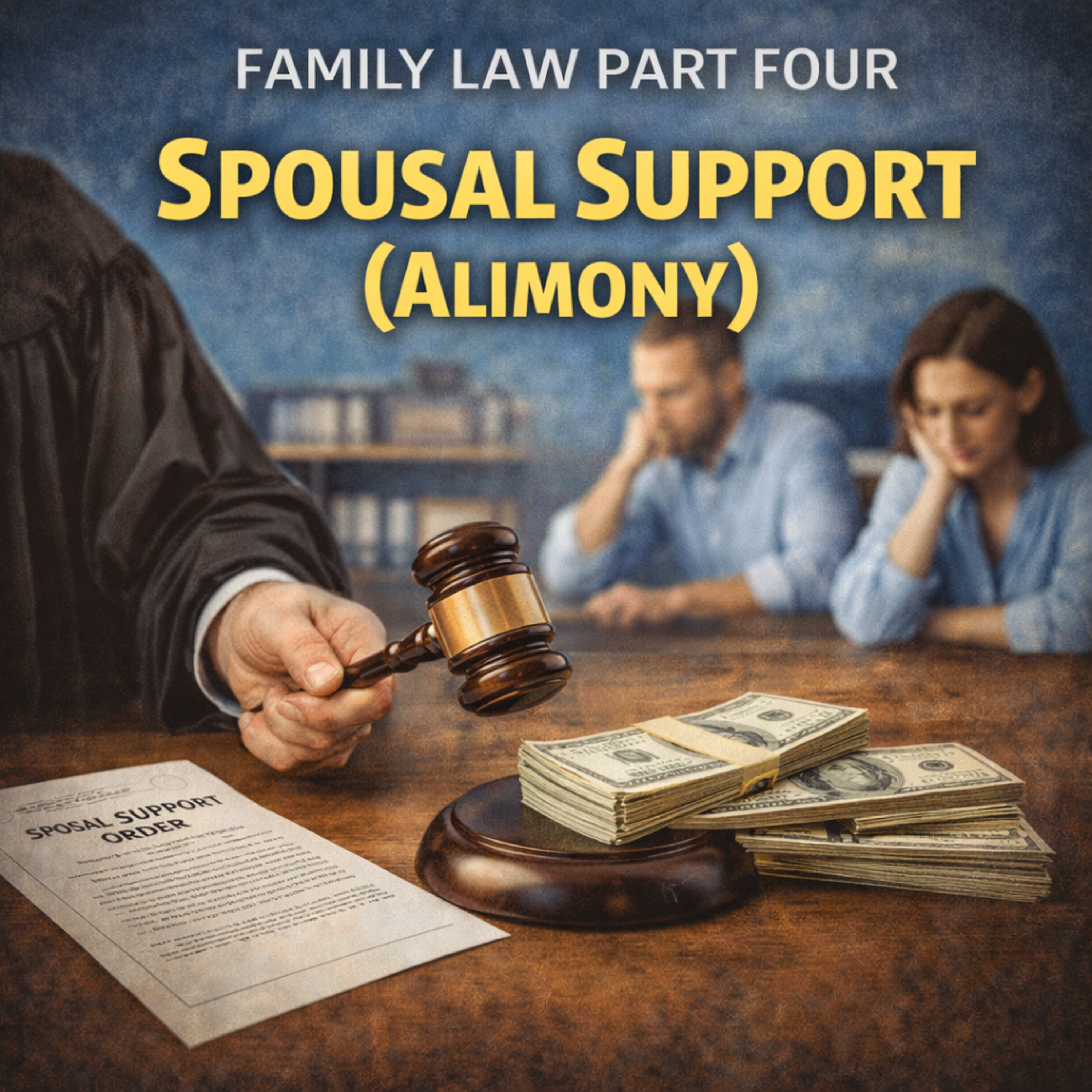 Family Law Part Three - Spousal Support (Alimony)