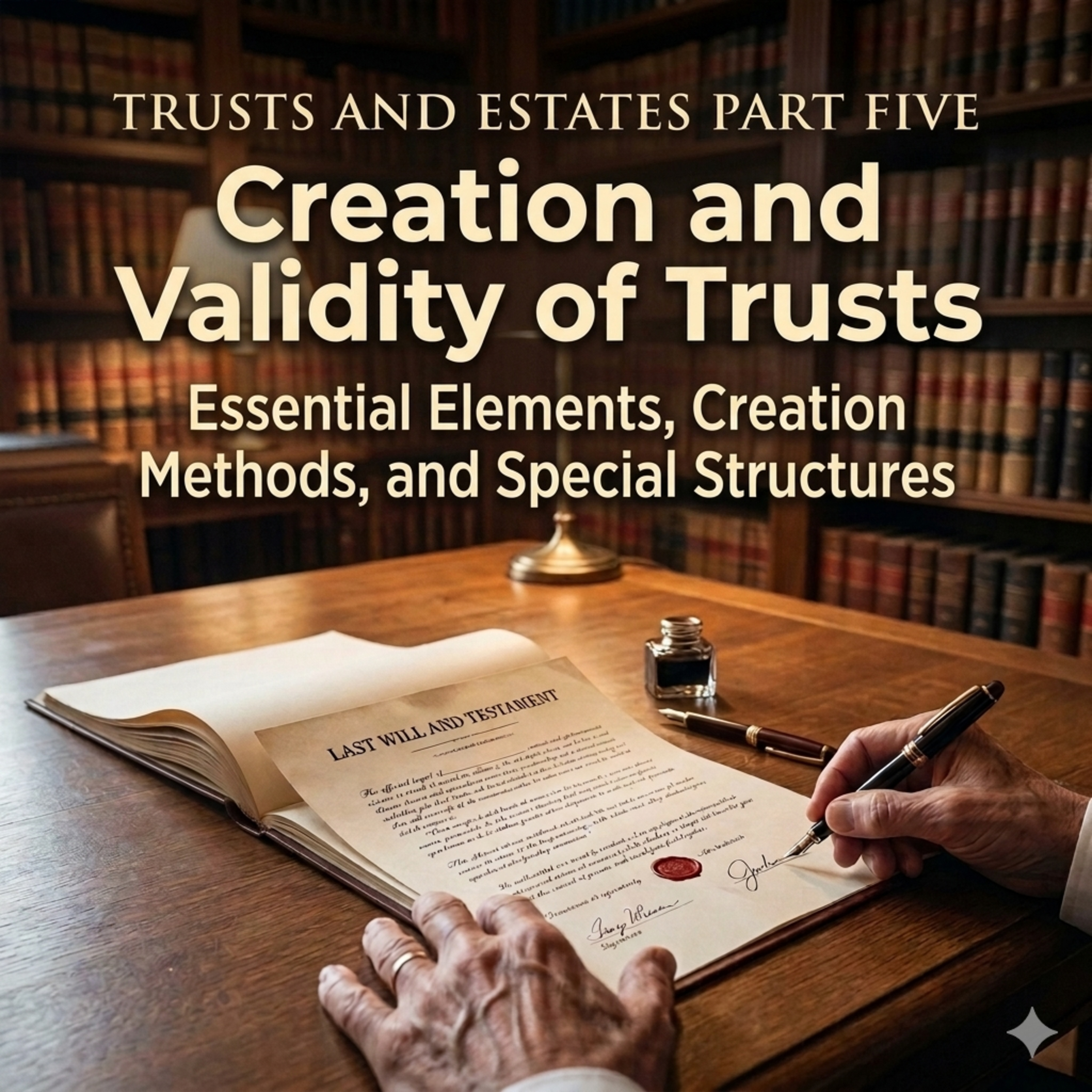 Trusts and Estates Part Five: Creation and Validity of Trusts