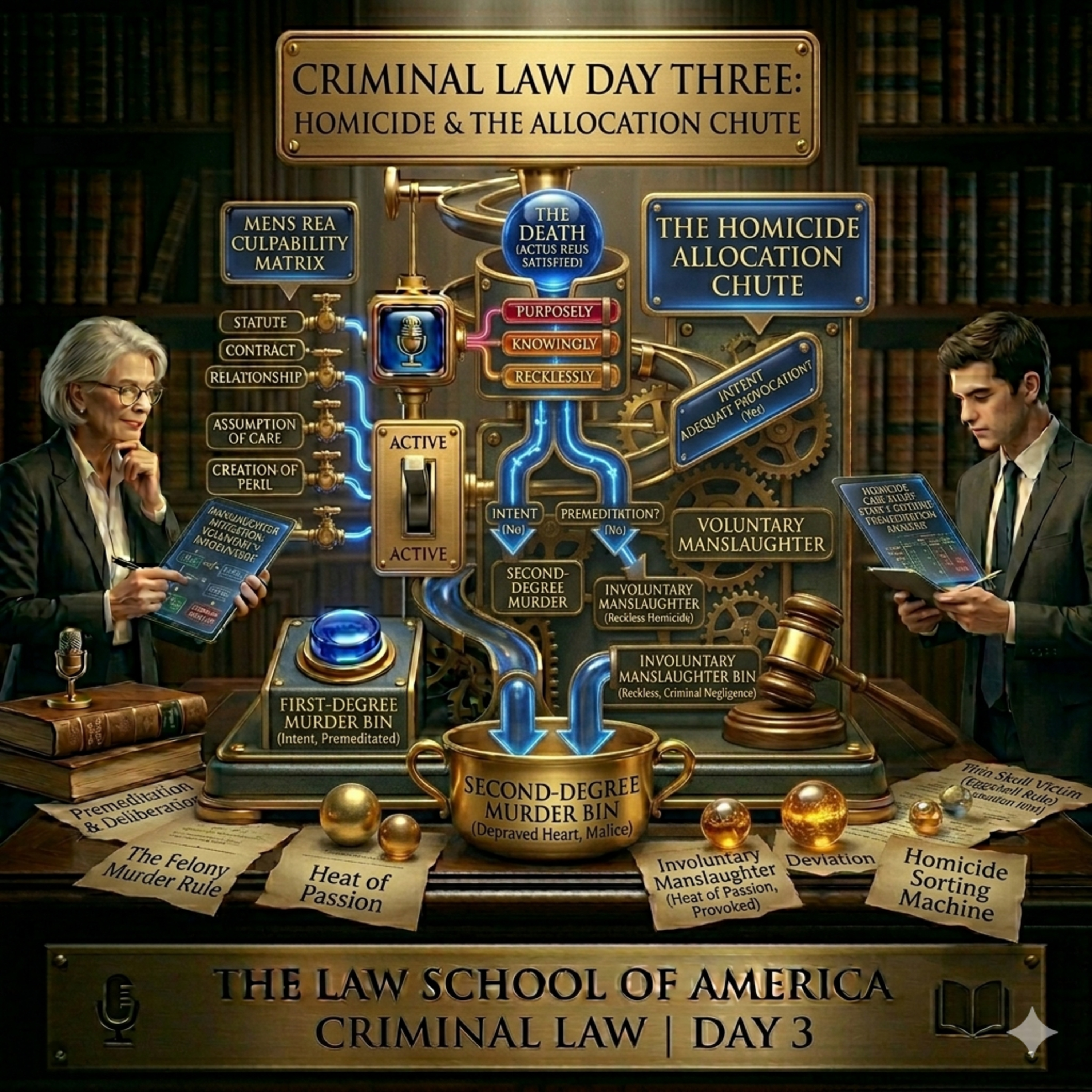 Criminal Law Day Three: Homicide & The Allocation Chute