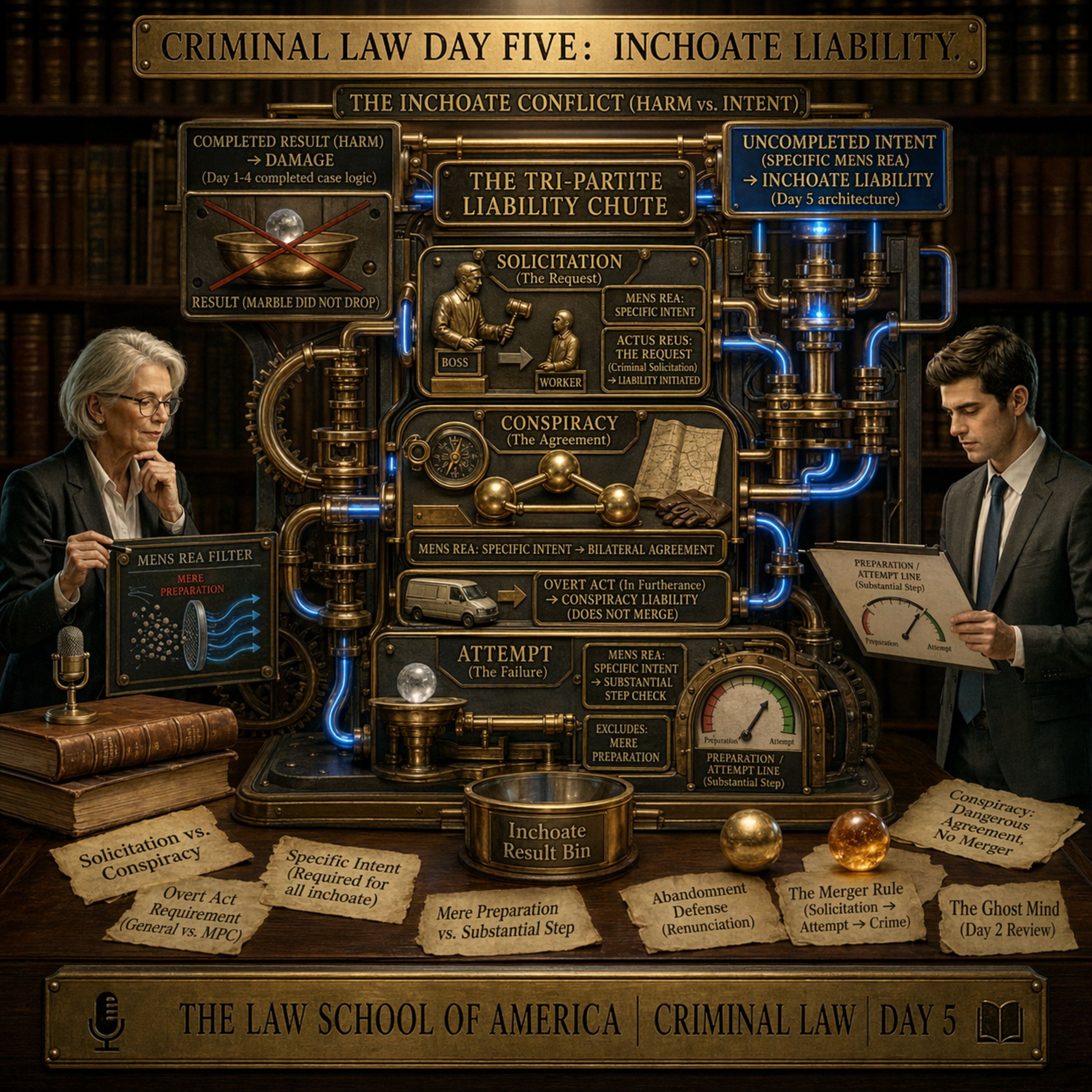 Criminal Law Day Five: The Architecture of Uncompleted Crimes (Inchoate Liability)