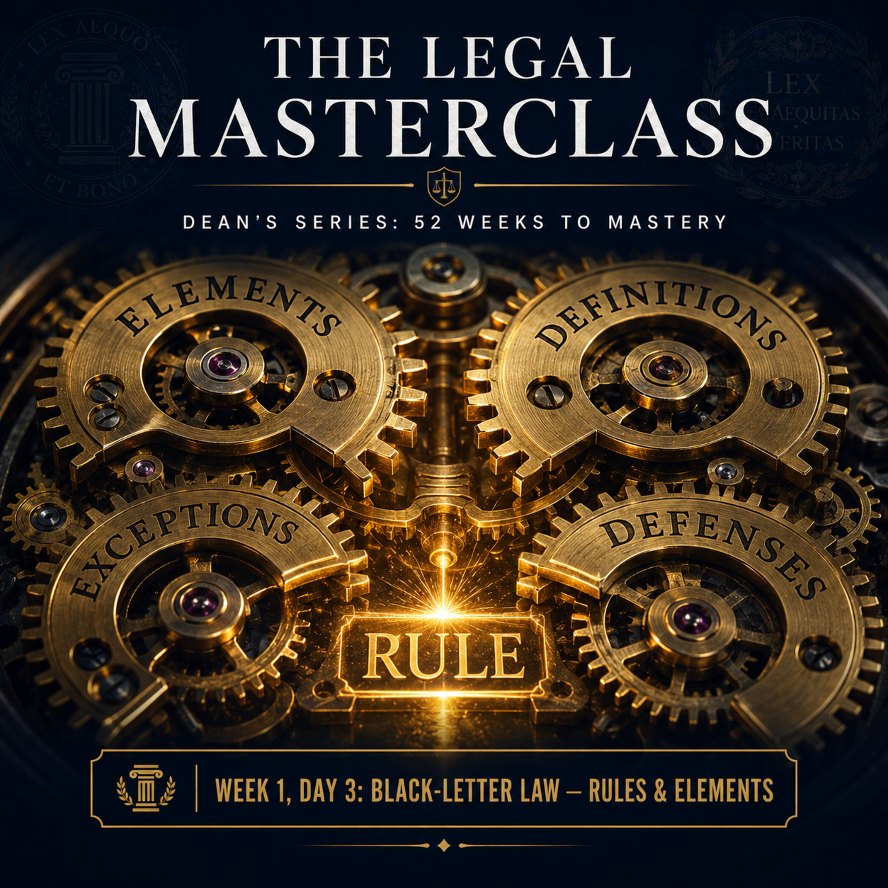 Law School Launch: Black-Letter Law — Rules, Elements, Exceptions, and Defenses episode artwork