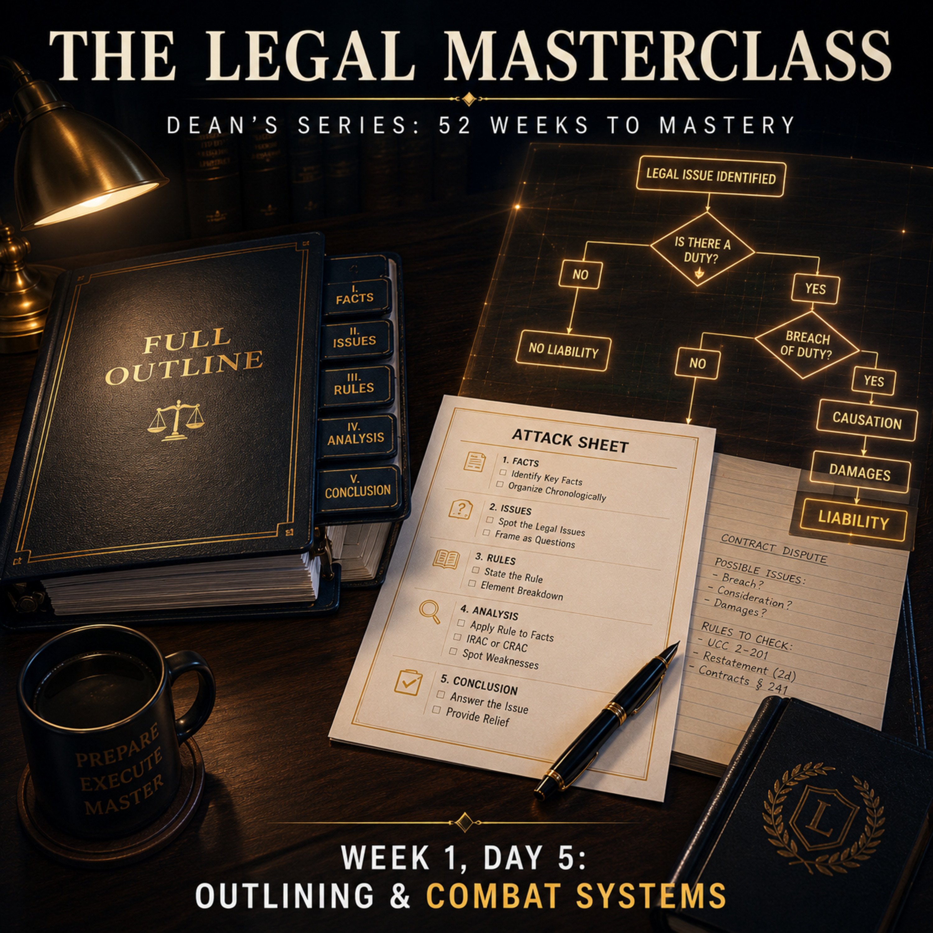 Law School Launch: Outlining, Attack Sheets, and Flowcharts — Organizing Knowledge for Combat episode artwork