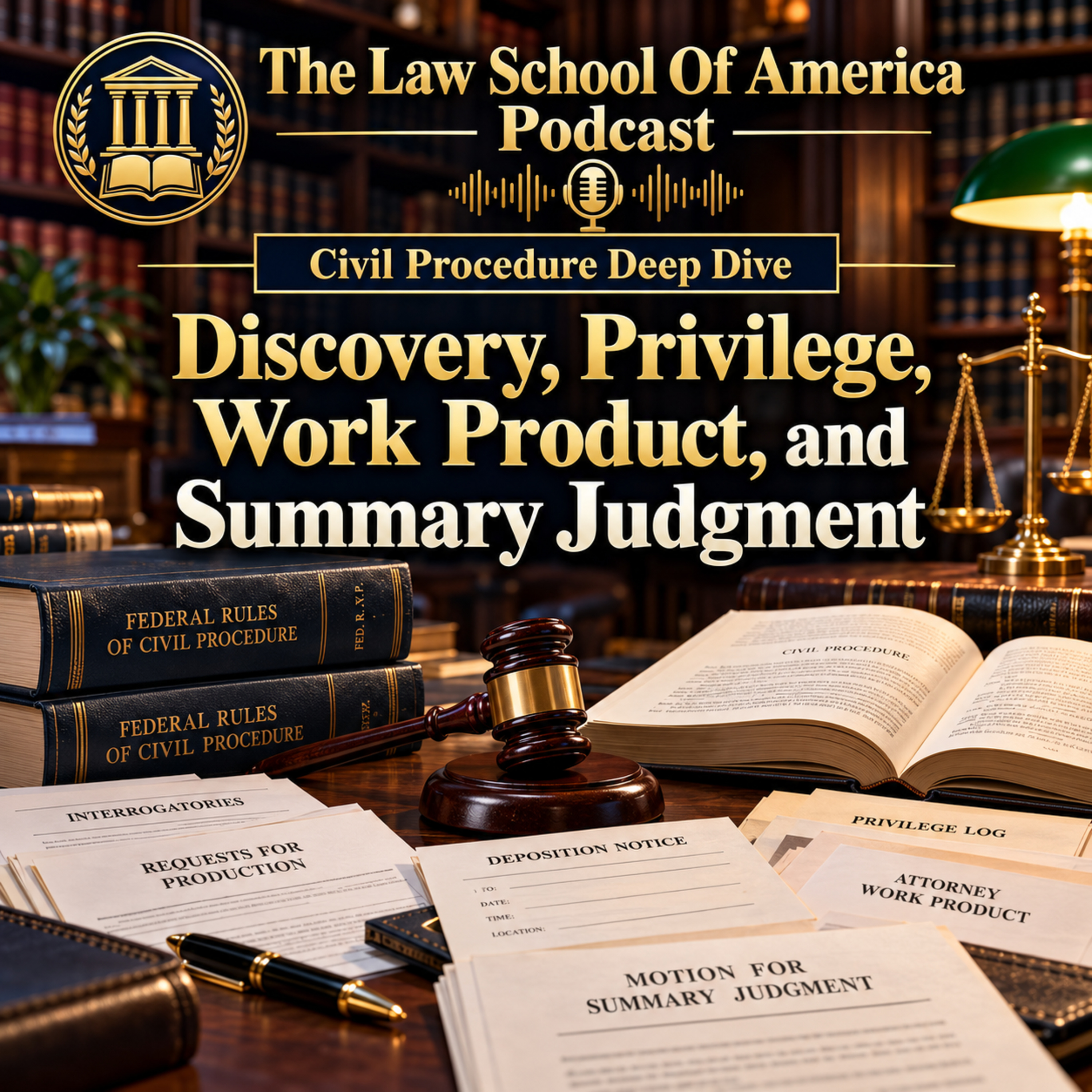 Civil Procedure Part Five: Discovery, Privilege, Work Product, and Summary Judgment