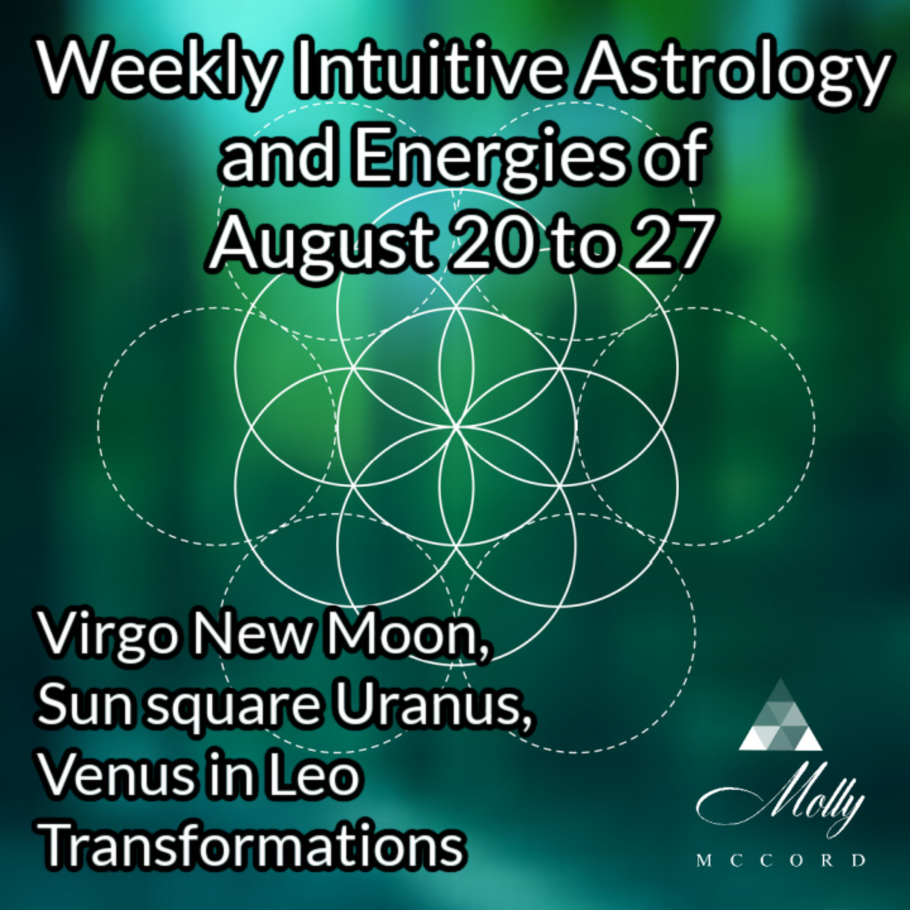 Weekly Intuitive Astrology of August 20 to 27 ~ Virgo New Moon, Sun square Uranus, Venus in Leo Transformations
