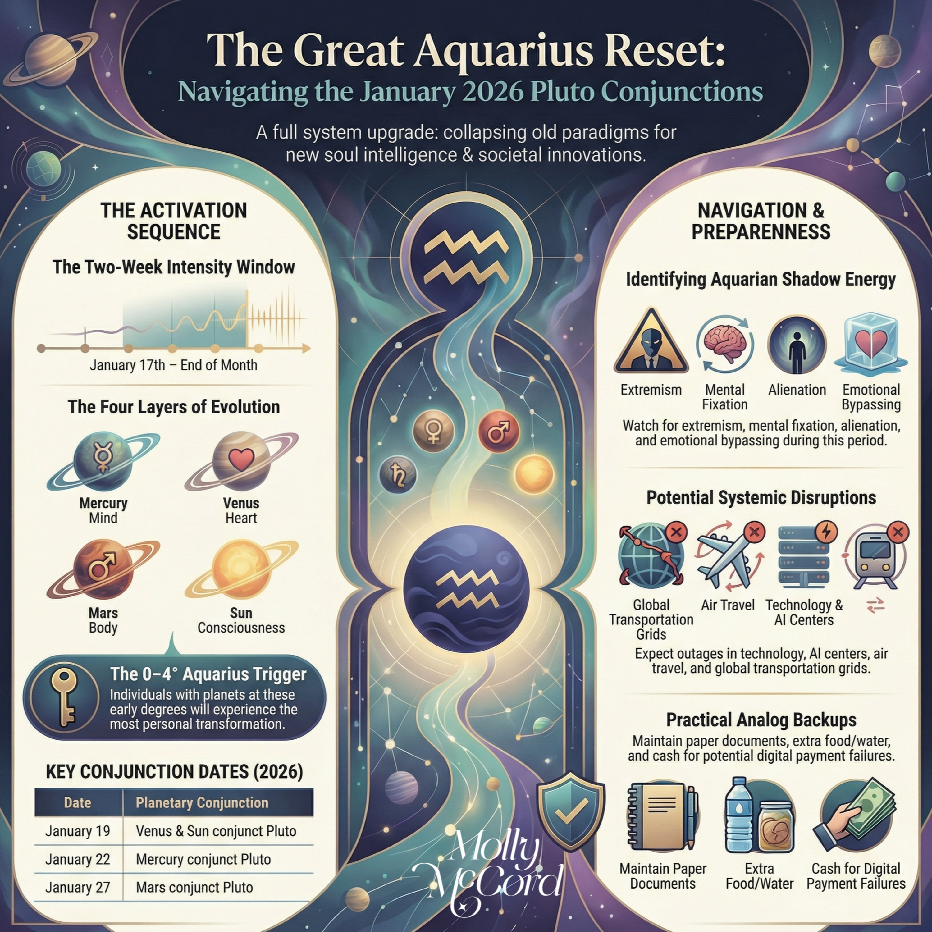 World Changing Developments Late January ~ 4 Powerful Pluto in Aquarius Conjunctions ~ 2026 Astrology