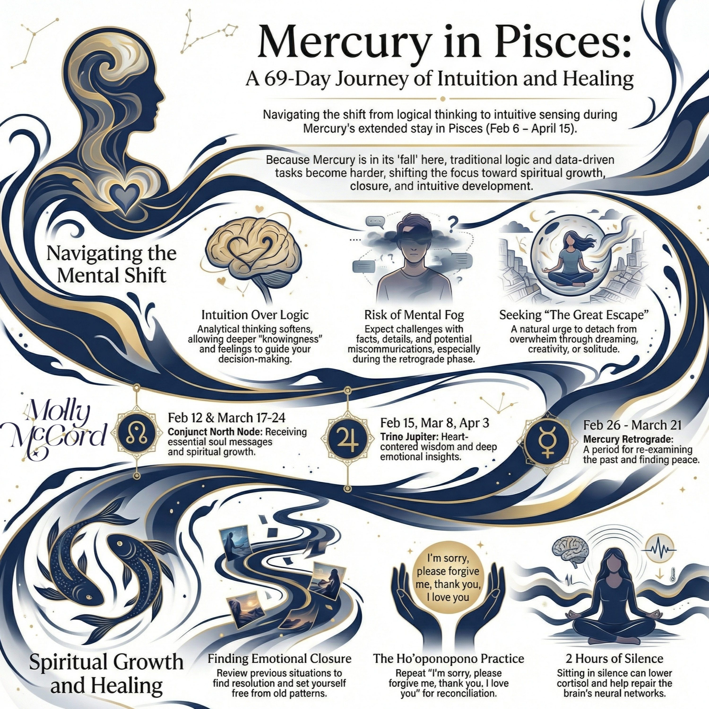 Mercury In Pisces Retrograde Themes and Extended Journey ~ Key North Node and Jupiter Messages