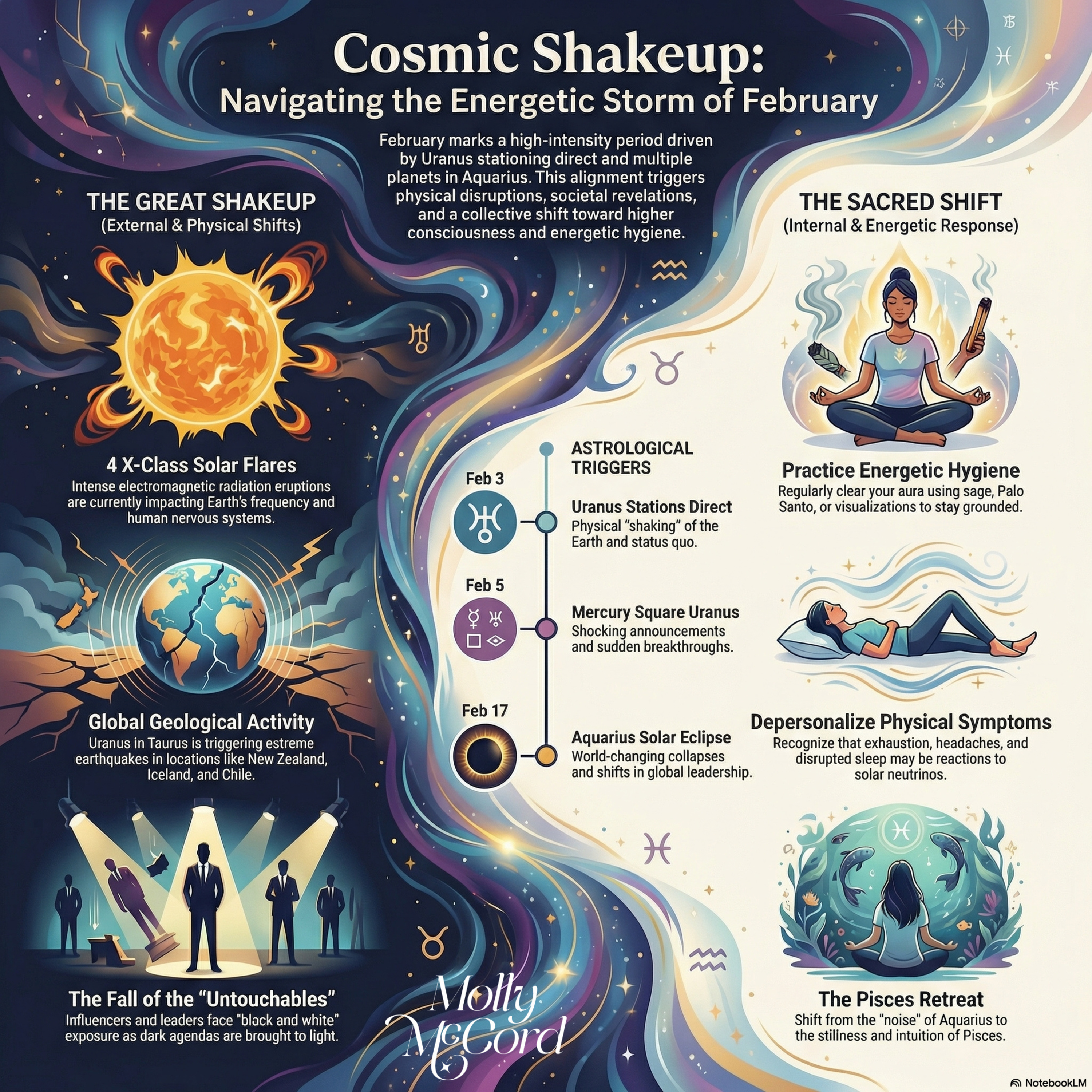 Weekly Intuitive Astrology Feb 4 to 11 ~ Uranus Direct, Algol, Mercury Venus in Pisces