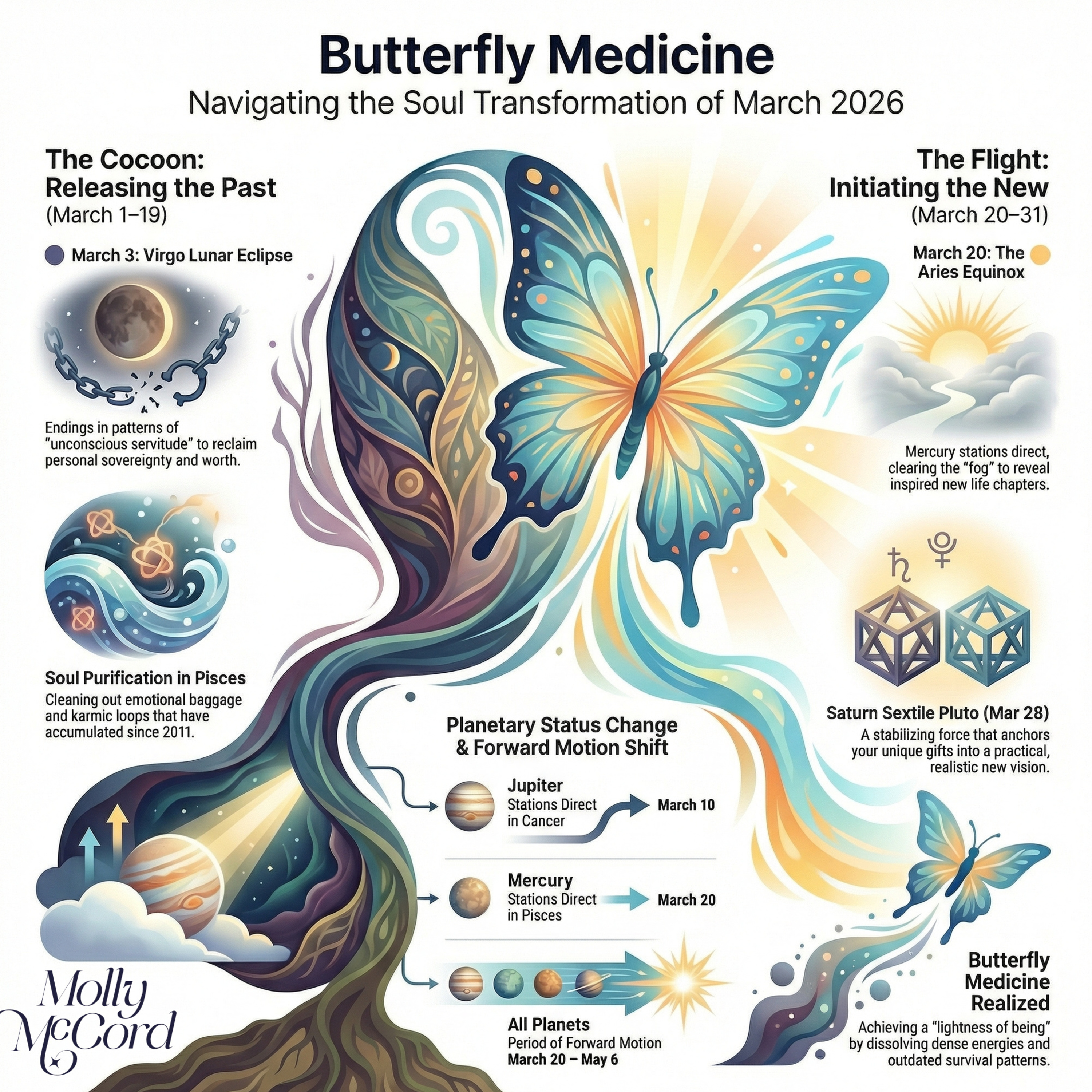 Major Astrology of March 2026 ~ Mercury Retro, Virgo Eclipse, Jupiter Direct, Aries Equinox