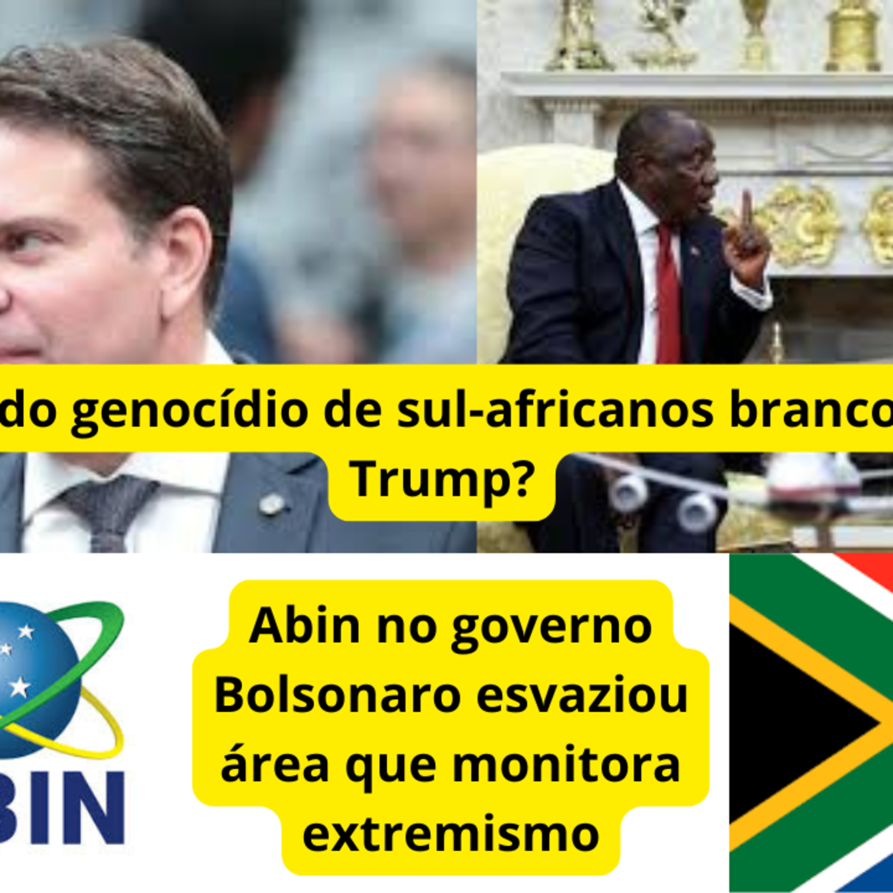 Abin no governo Bolsonaro esvaziou área que monitora extremismos. Trump e as suas burradas e mais! episode artwork