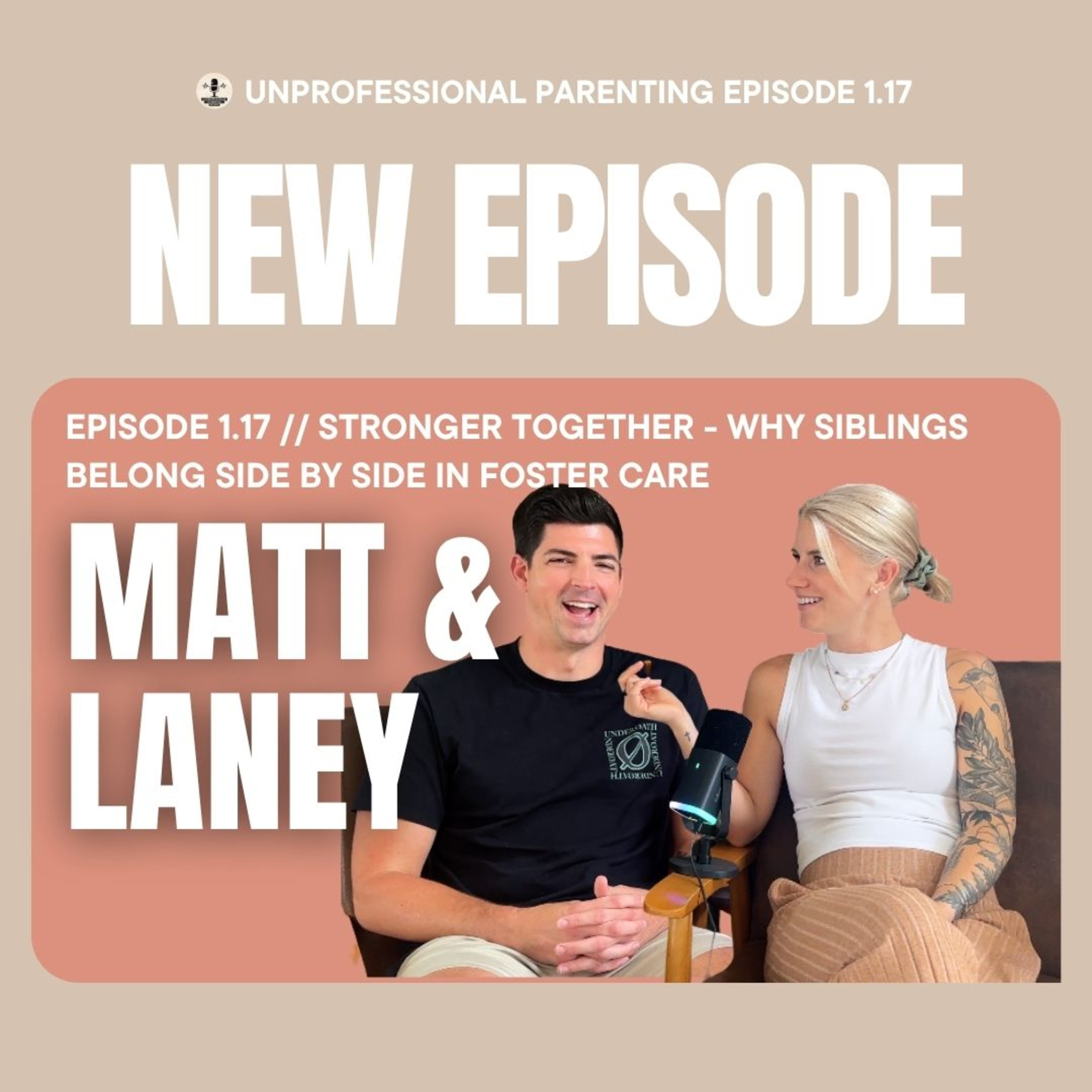UnProfessional Parenting 1.17 // Stronger Together: Why Siblings Belong Side by Side in Foster Care episode artwork