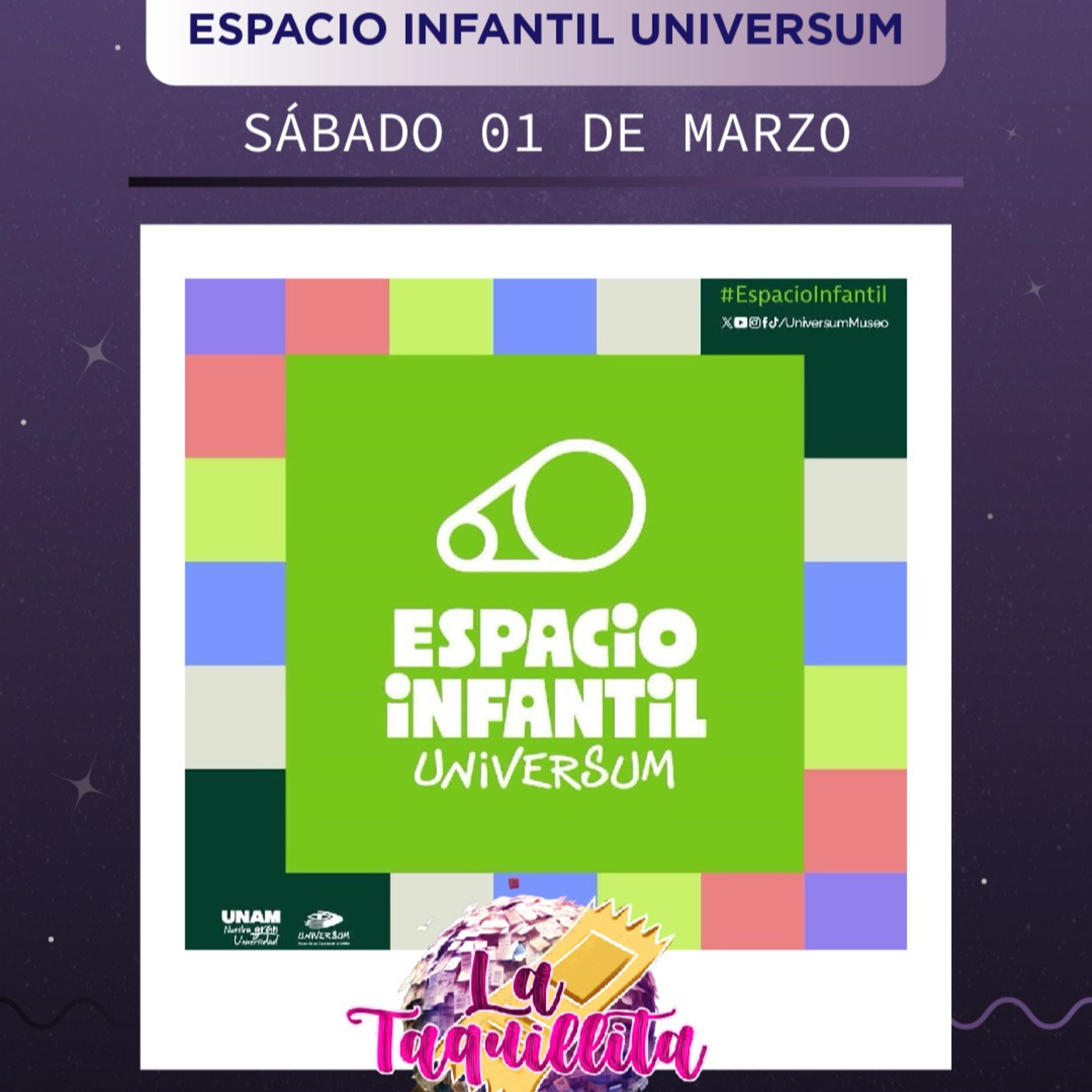 La Taquillita: Universum Espacio Infantil 01.03.25 episode artwork
