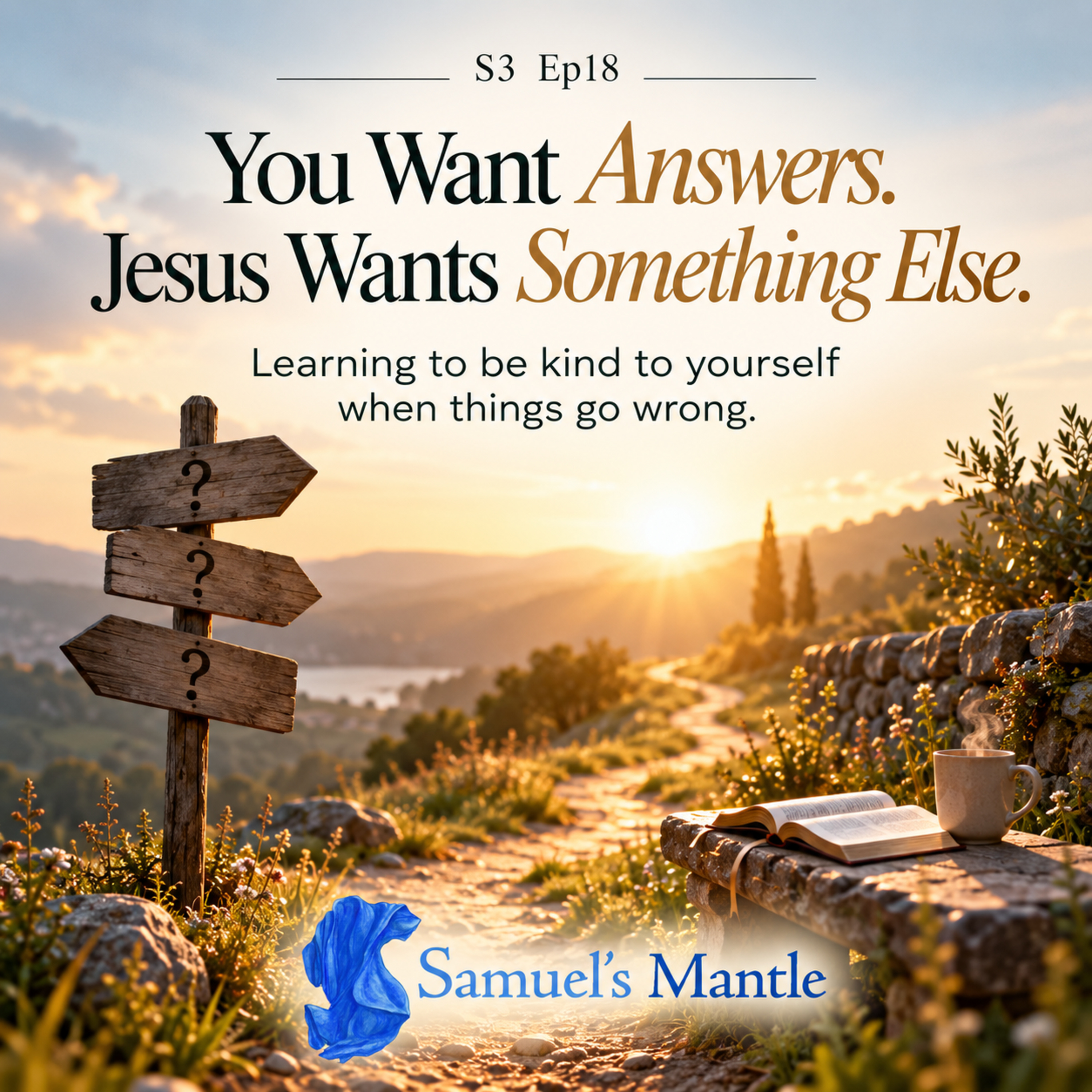 You Want Answers. Jesus Wants Something Else. Learning to be kind to yourself when things go wrong. S3 Ep18