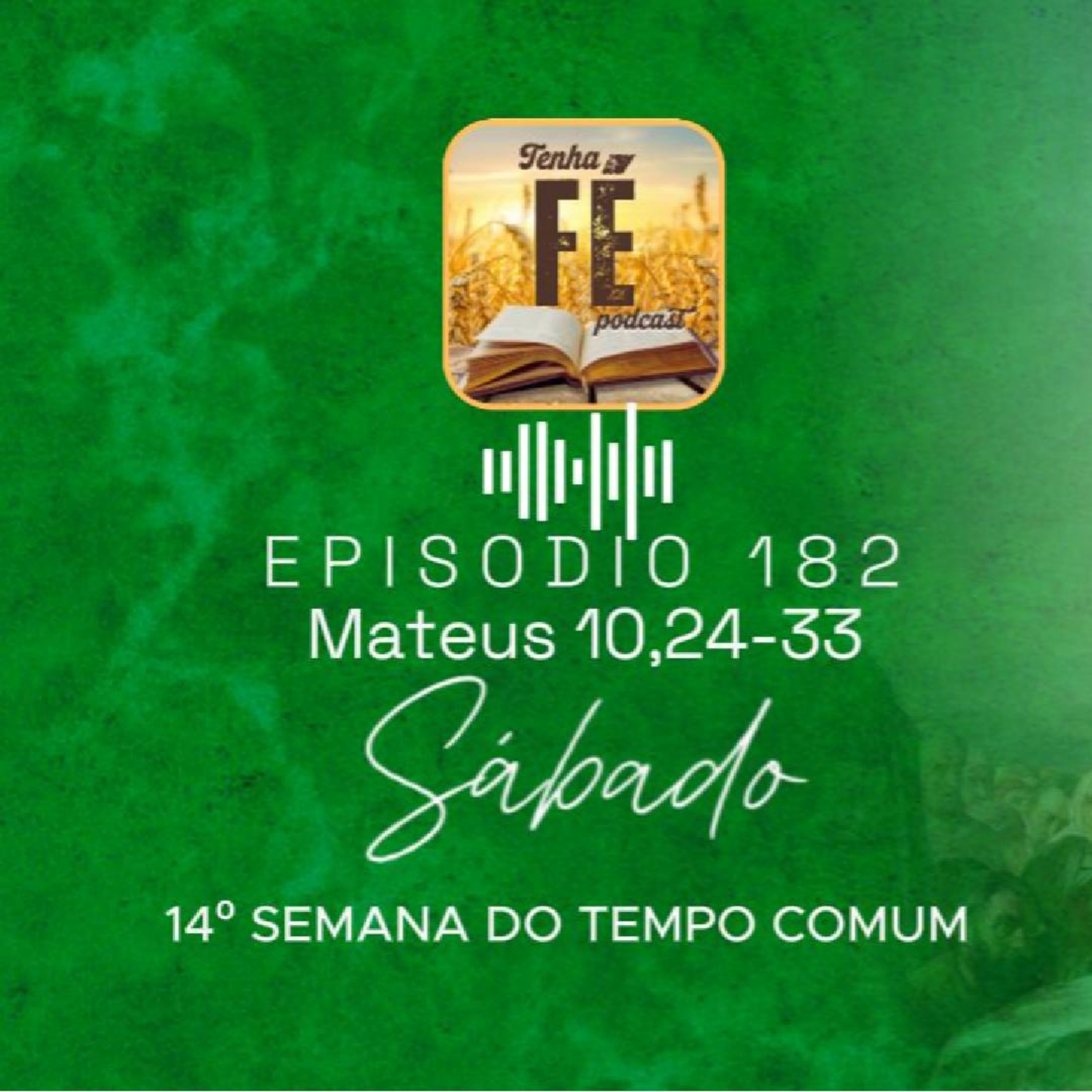 (EP 182) Evangelho do dia 12/07: Mt 10,24-33 - Sáb. da 14ª Sem. do T. Comum
