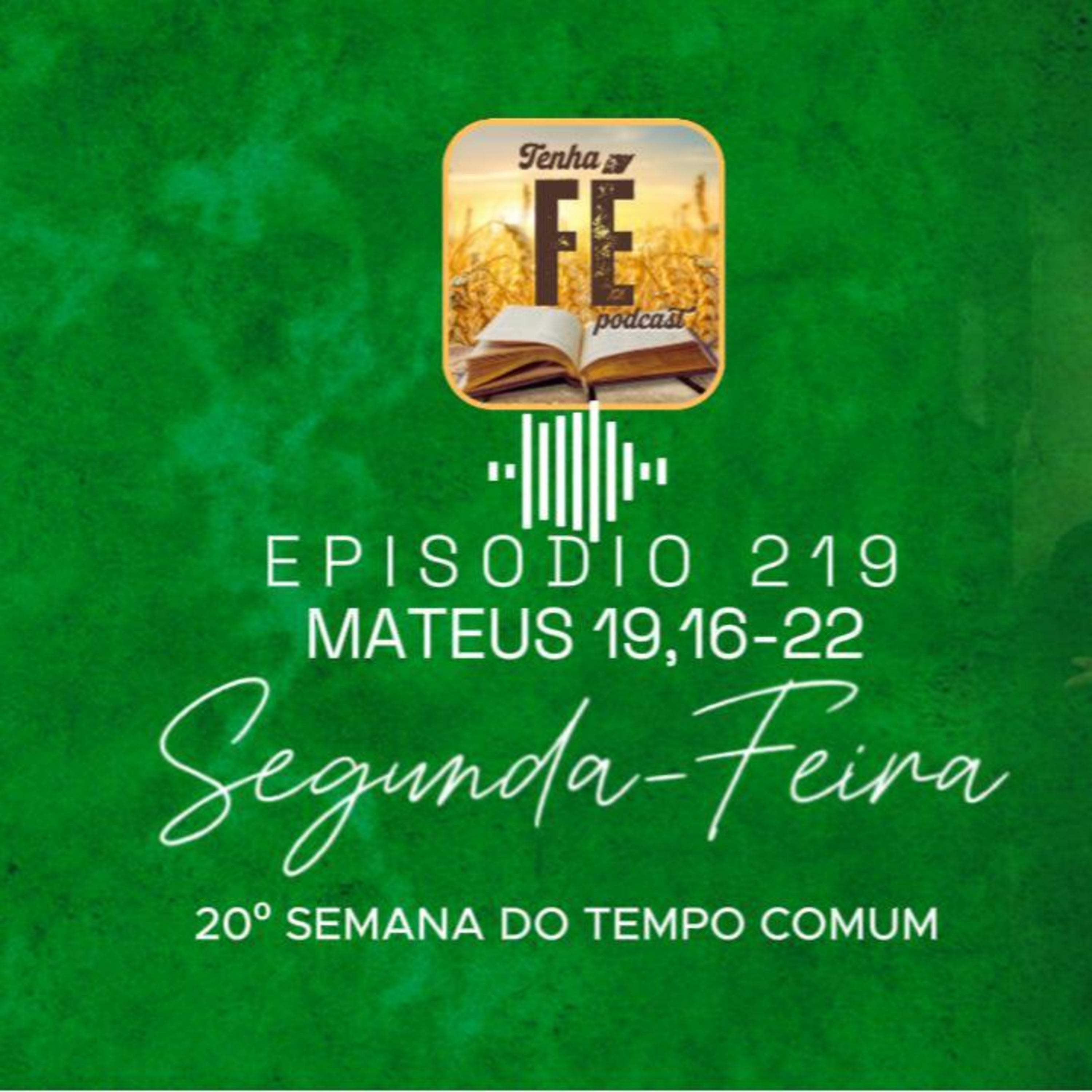 (EP 219) Evangelho do dia 18/08: Mt 19,16-22 - Seg. da 20ª Sem. do T. Comum